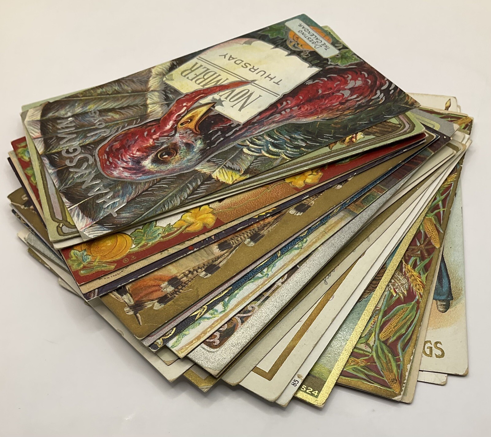 Bundle: Vintage Thanksgiving Postcards Lot, Gorgeous Cards.: catalogue image 12