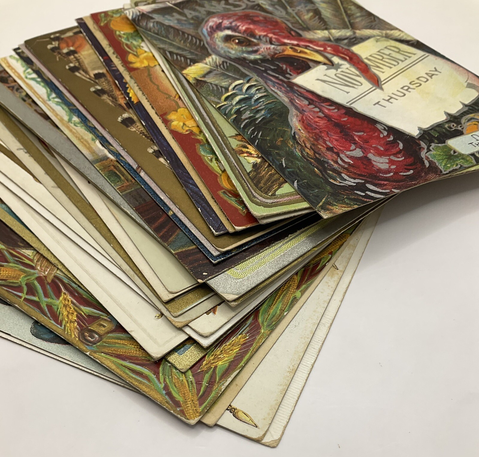 Bundle: Vintage Thanksgiving Postcards Lot, Gorgeous Cards.: catalogue image 13