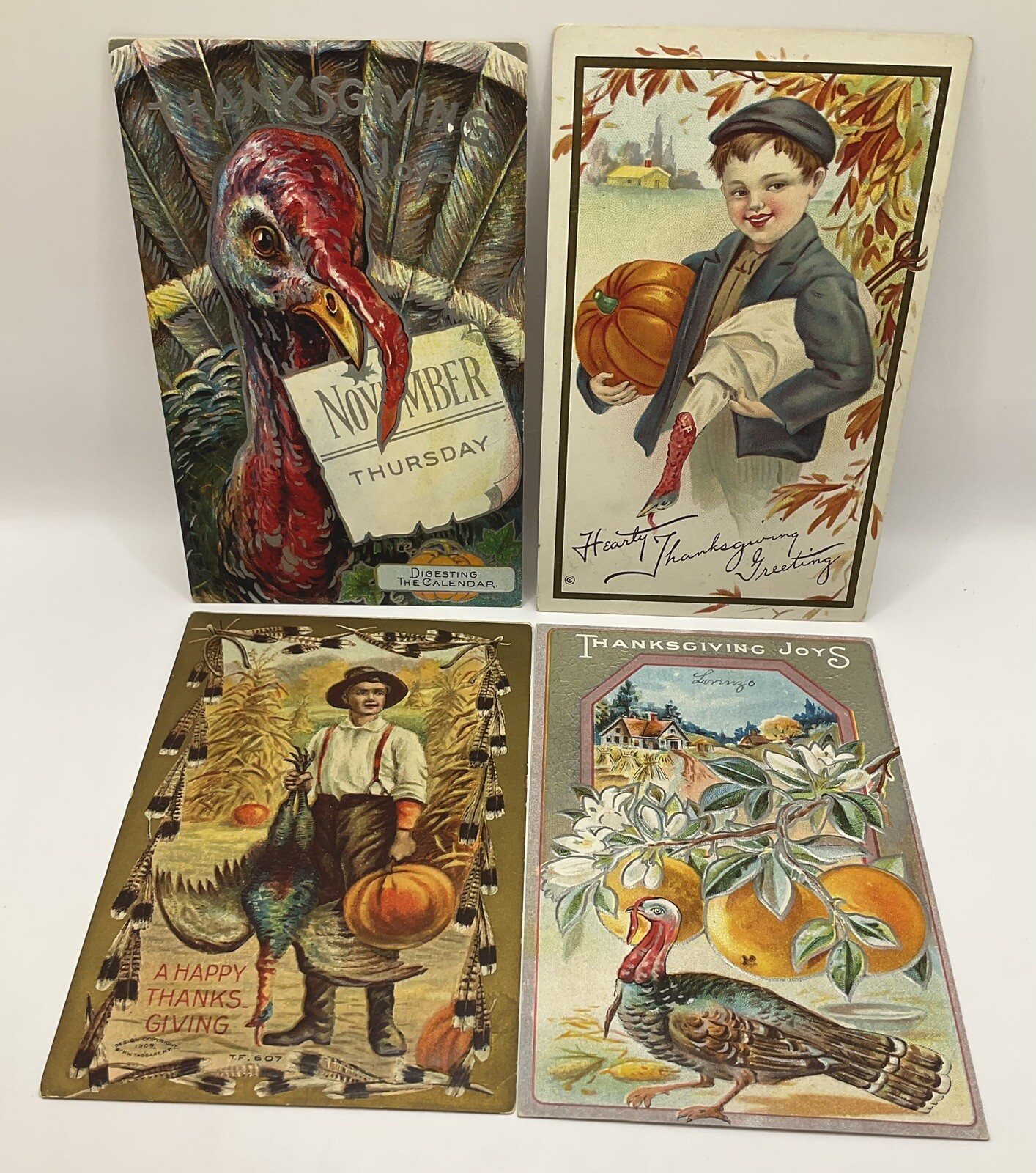 Bundle: Vintage Thanksgiving Postcards Lot, Gorgeous Cards.: catalogue image 2