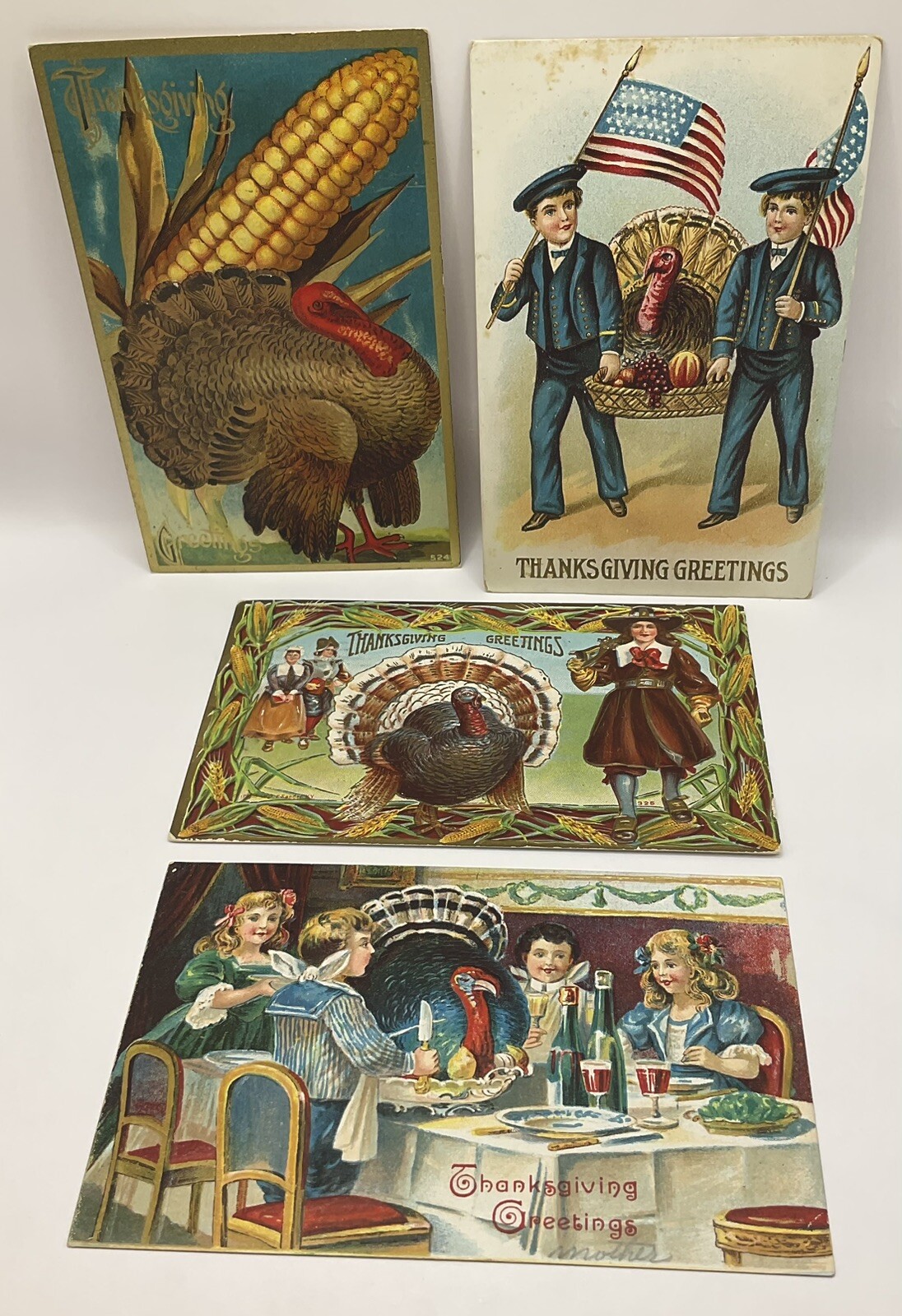 Bundle: Vintage Thanksgiving Postcards Lot, Gorgeous Cards.: catalogue image 5