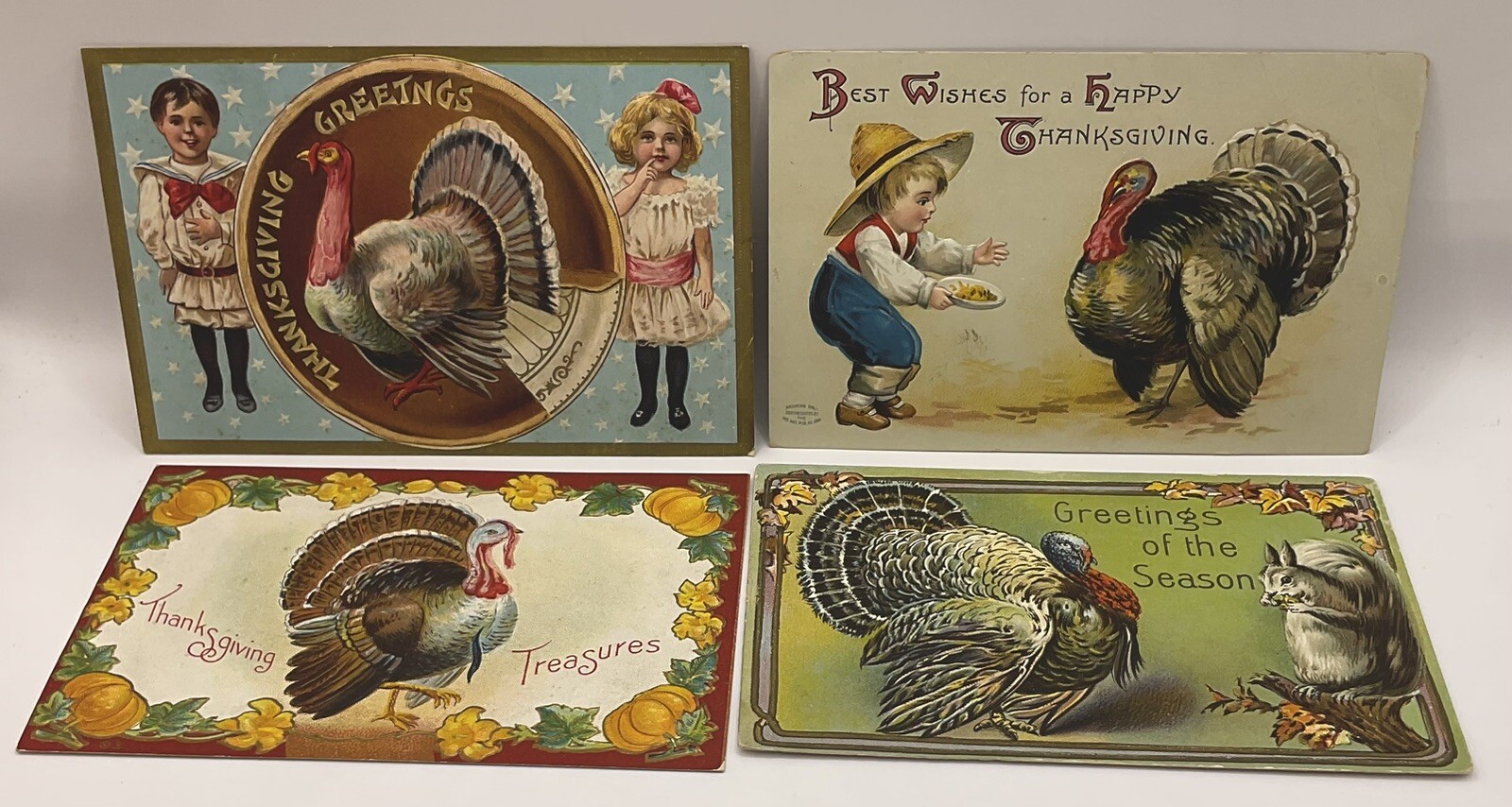 Bundle: Vintage Thanksgiving Postcards Lot, Gorgeous Cards.: catalogue image 6
