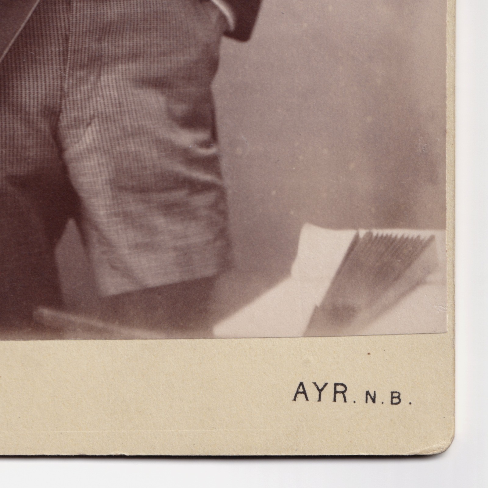 Cabinet Card: Cabinet Card: Bara, AYR. N.B Card, Young Man, Possibly an Arthur Duncan.: catalogue image 11