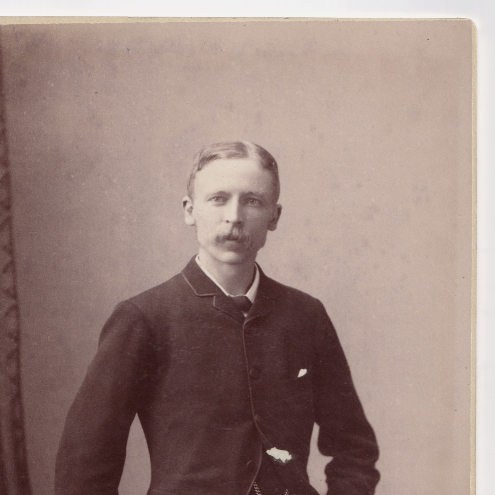 Cabinet Card: Cabinet Card: Bara, AYR. N.B Card, Young Man, Possibly an Arthur Duncan.: catalogue image 5