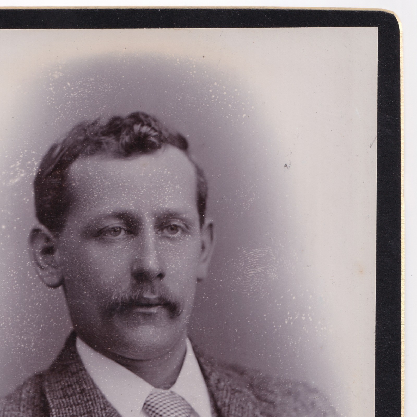 Cabinet Card: Cabinet Card: Donald MacIver, Leeds Card. Man in Tweed Style Suit.: catalogue image 4