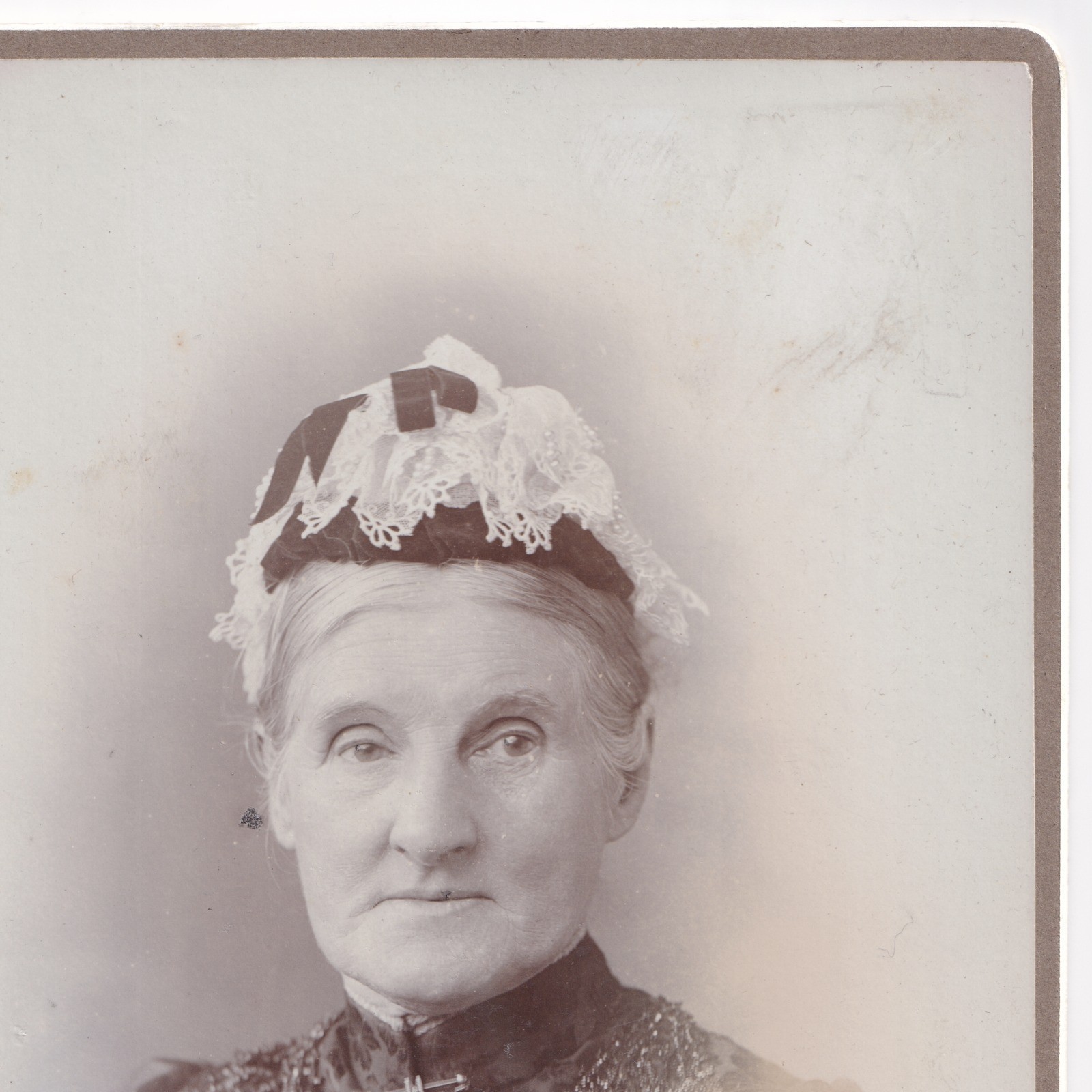Cabinet Card: Cabinet Card: E. Mc Donald. Penrith & Appleby. Older Lady Wearing Hat or Cap.: catalogue image 6