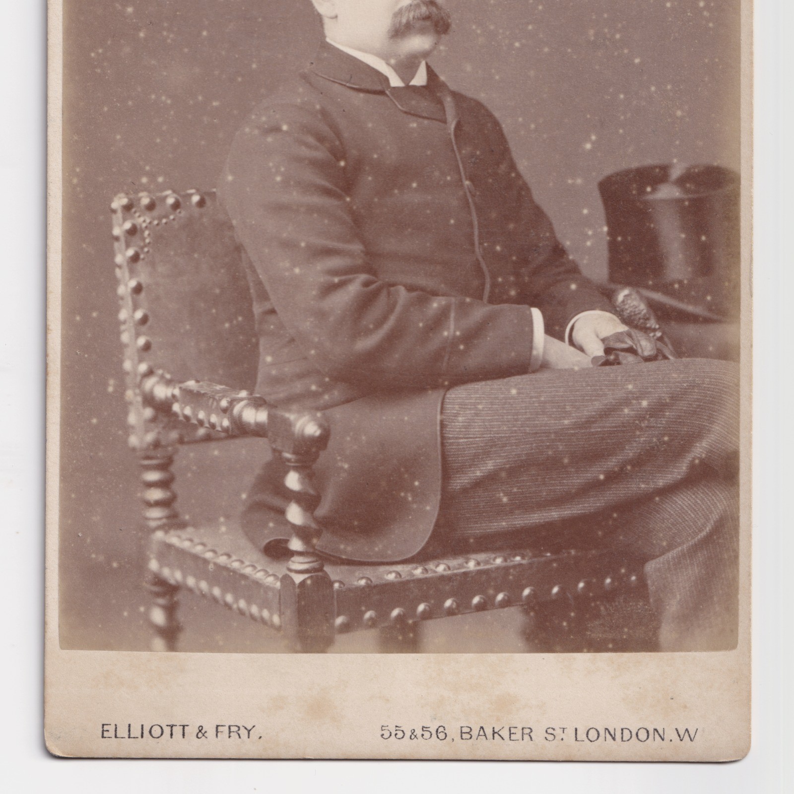Cabinet Card: Cabinet Card: Elliott & Fry, London. Well-Dressed Man, with Full Moustache.: catalogue image 8