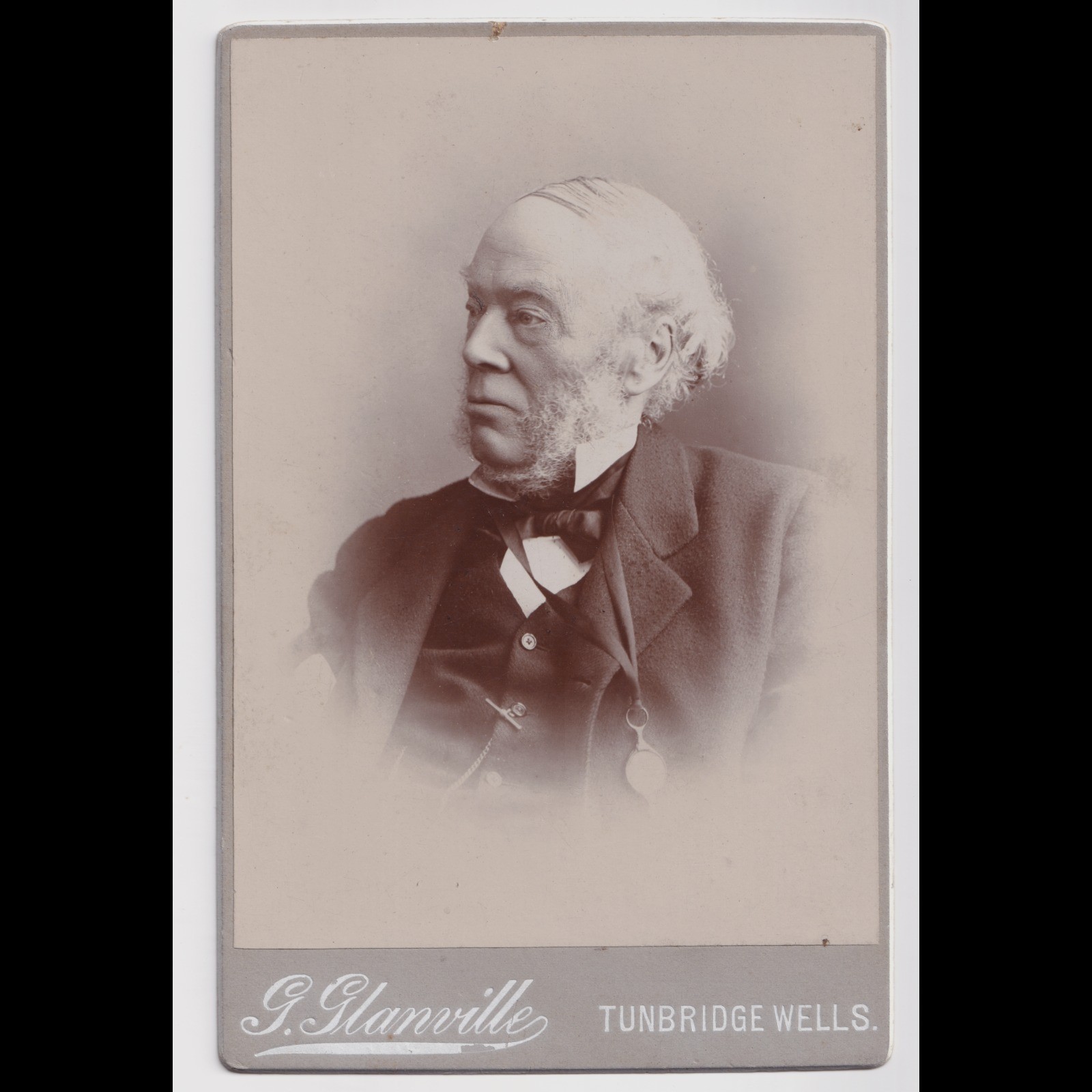 Cabinet Card: Cabinet Card: Geo Glanville, Tunbridge Wells. Older Gentleman.: catalogue image 1
