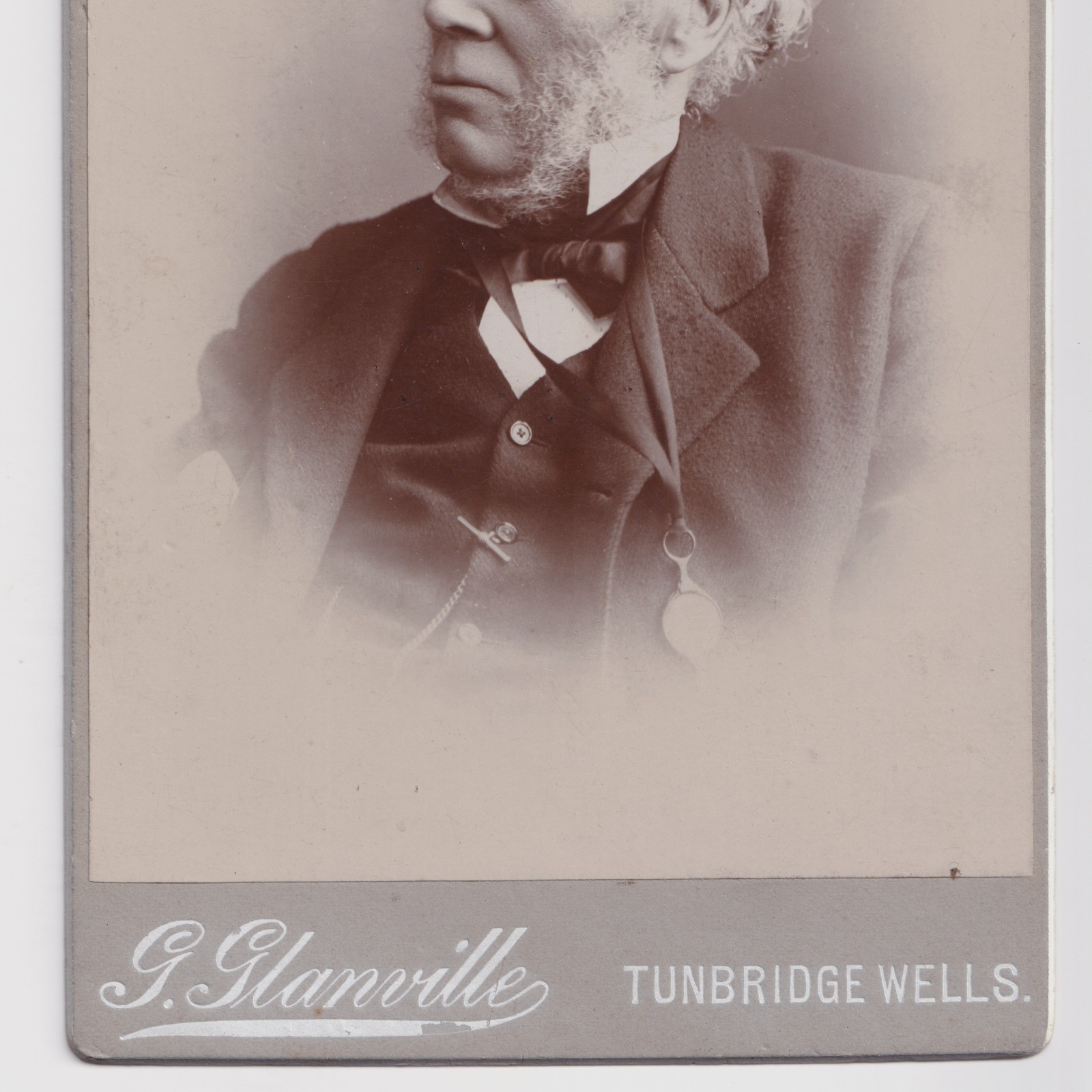 Cabinet Card: Cabinet Card: Geo Glanville, Tunbridge Wells. Older Gentleman.: catalogue image 8