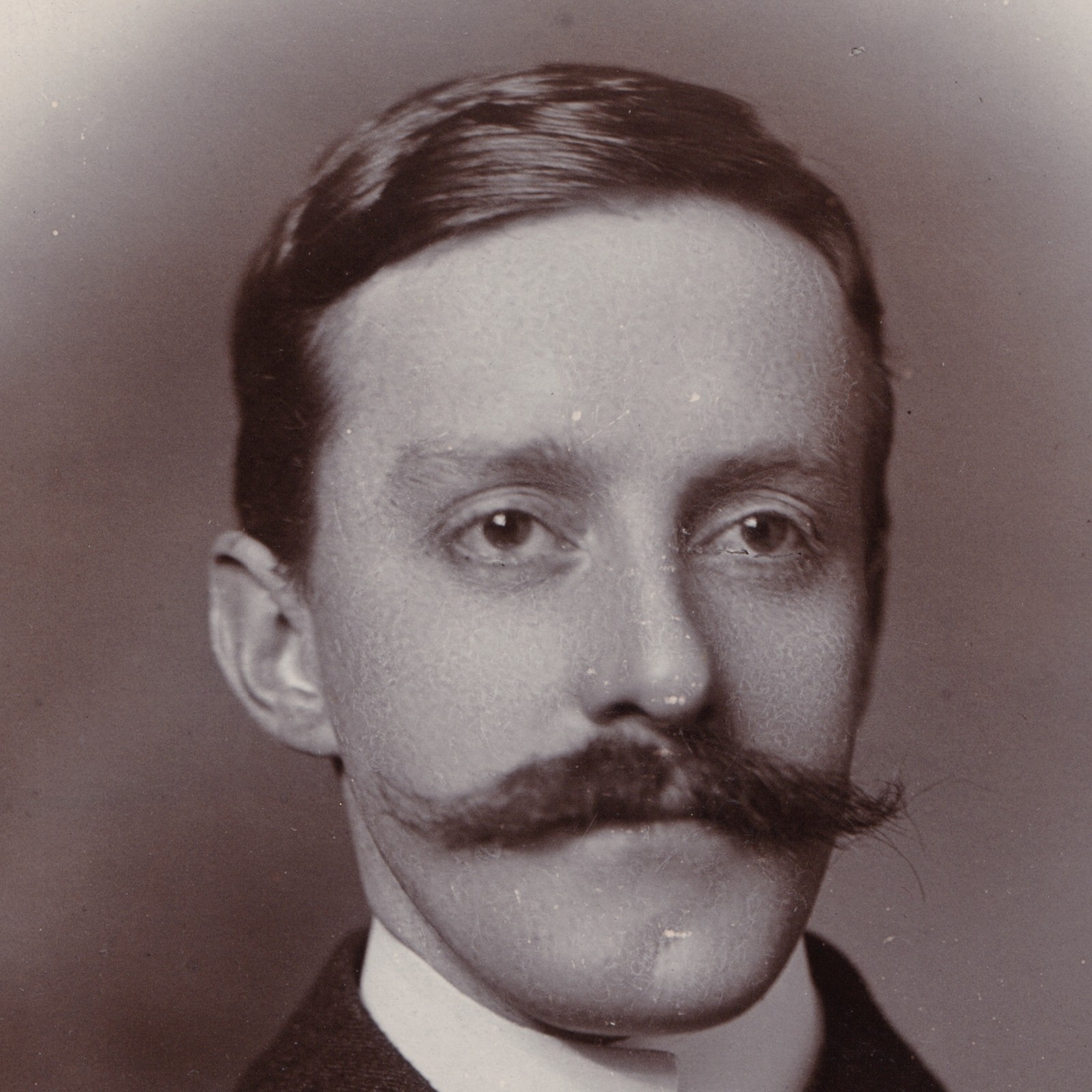 Cabinet Card: Cabinet Card: Leuchars, Chesterfield. Smart Young Man, Shaped Moustache.: catalogue image 3