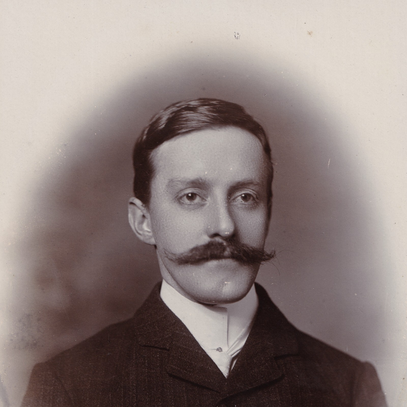 Cabinet Card: Cabinet Card: Leuchars, Chesterfield. Smart Young Man, Shaped Moustache.: catalogue image 6
