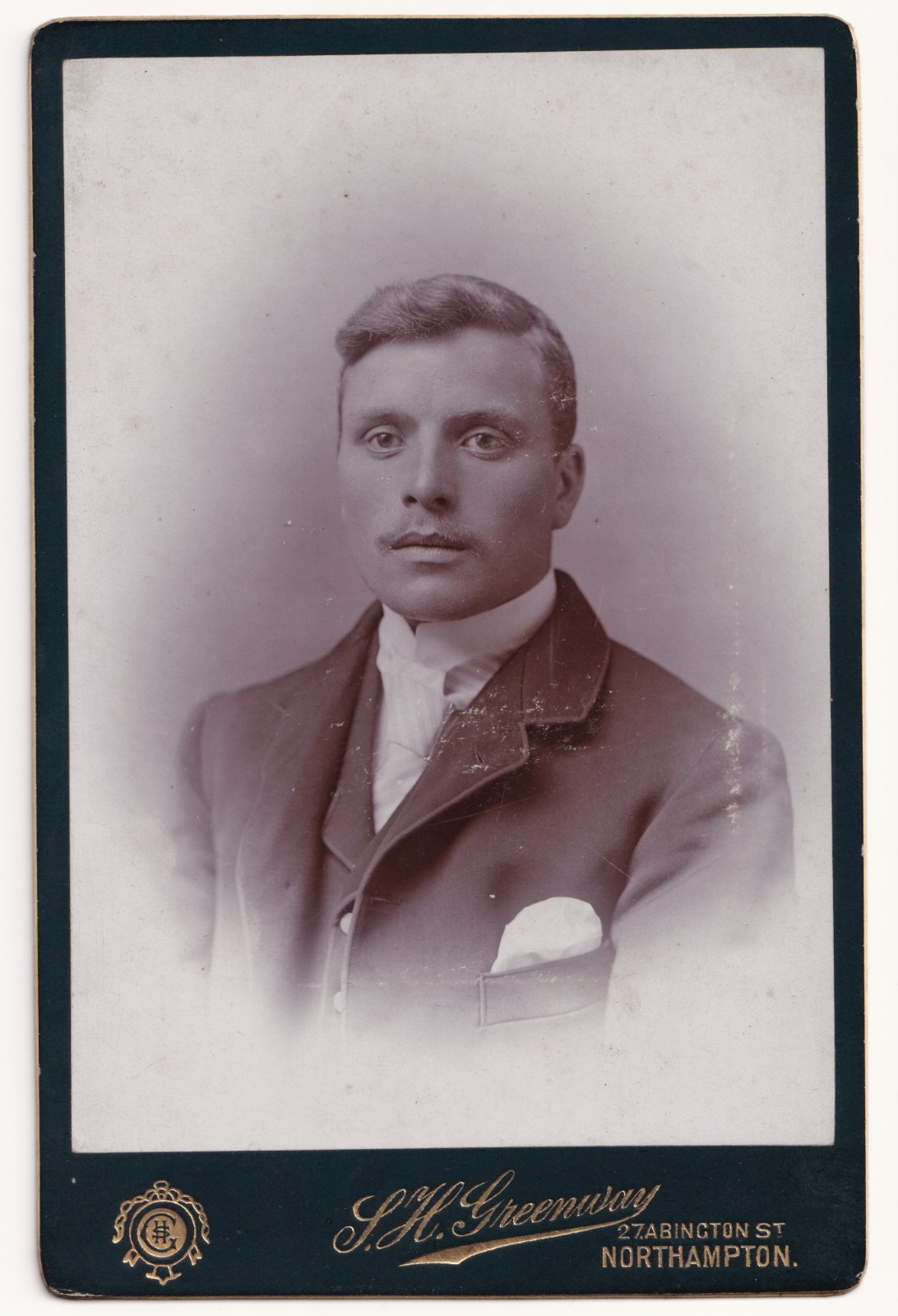 Cabinet Card: Cabinet Card: Man. S. H Greenway, Northampton. Possible Wellingborough Links.: S. H Greenway, Northampton, Northamptonshire: catalogue image 1