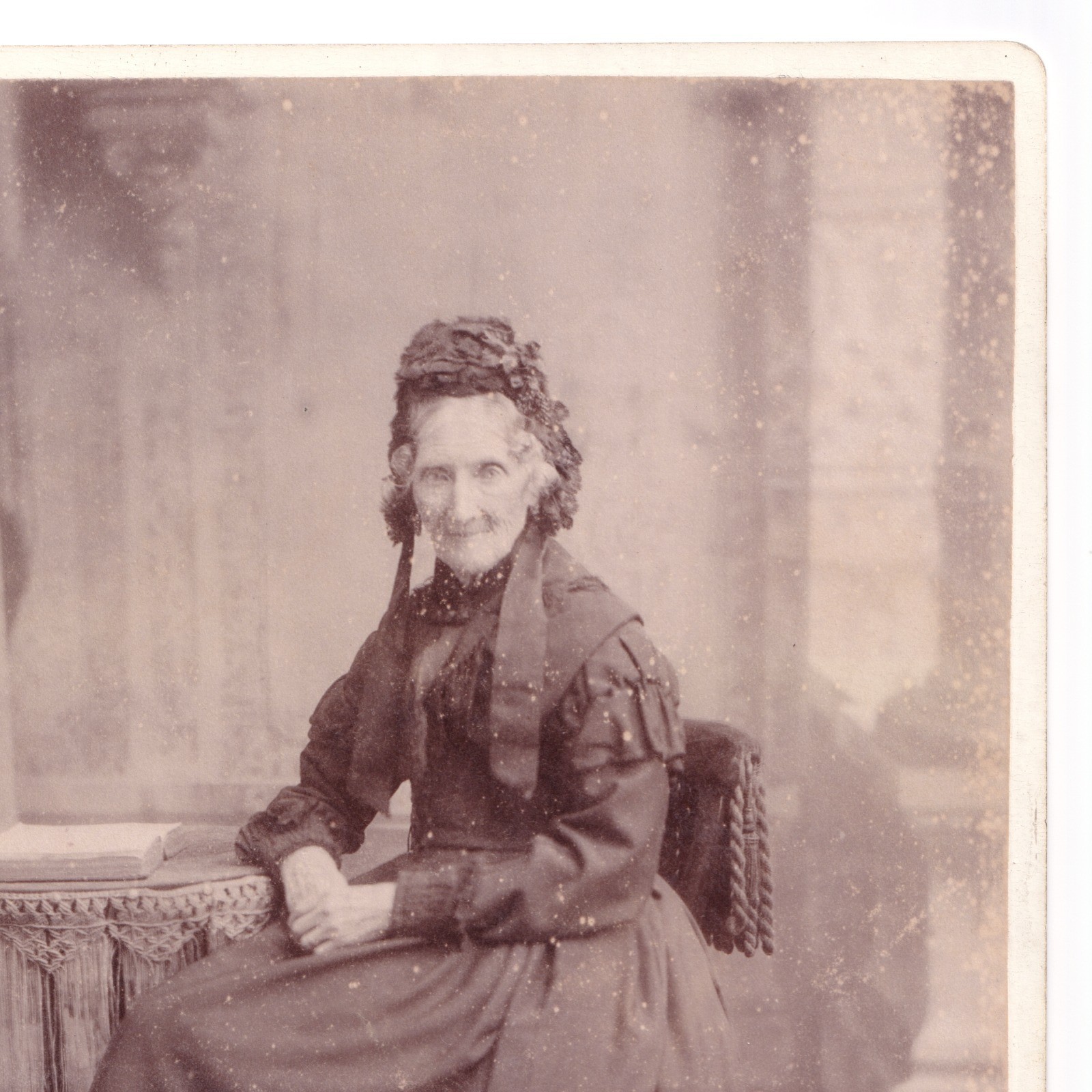 Cabinet Card: Cabinet Card: Older Woman Seated. C. Plews Card, Houghton Le Spring.: catalogue image 12