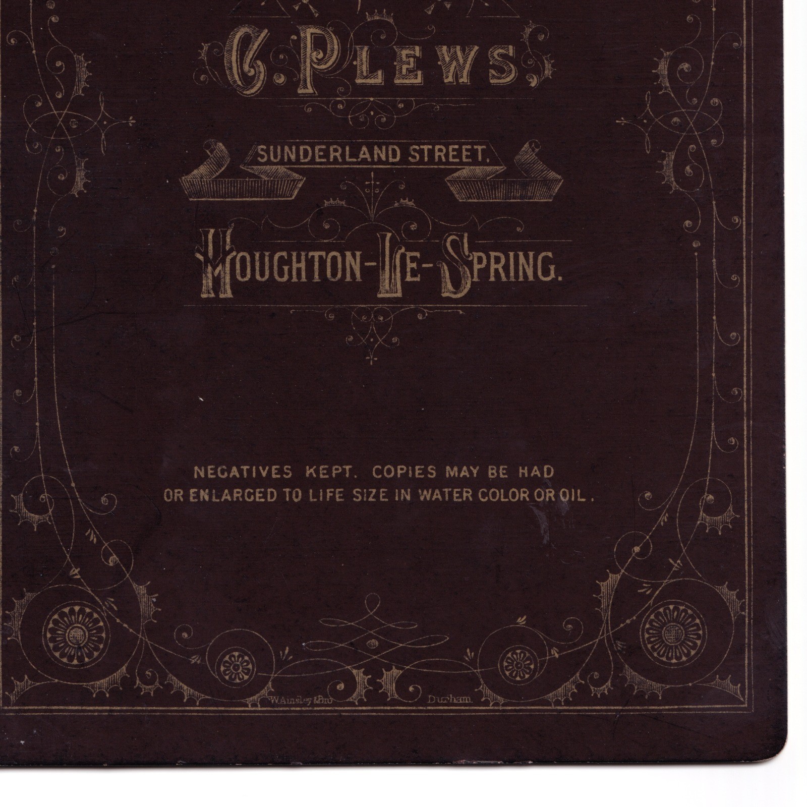 Cabinet Card: Cabinet Card: Older Woman Seated. C. Plews Card, Houghton Le Spring.: catalogue image 17