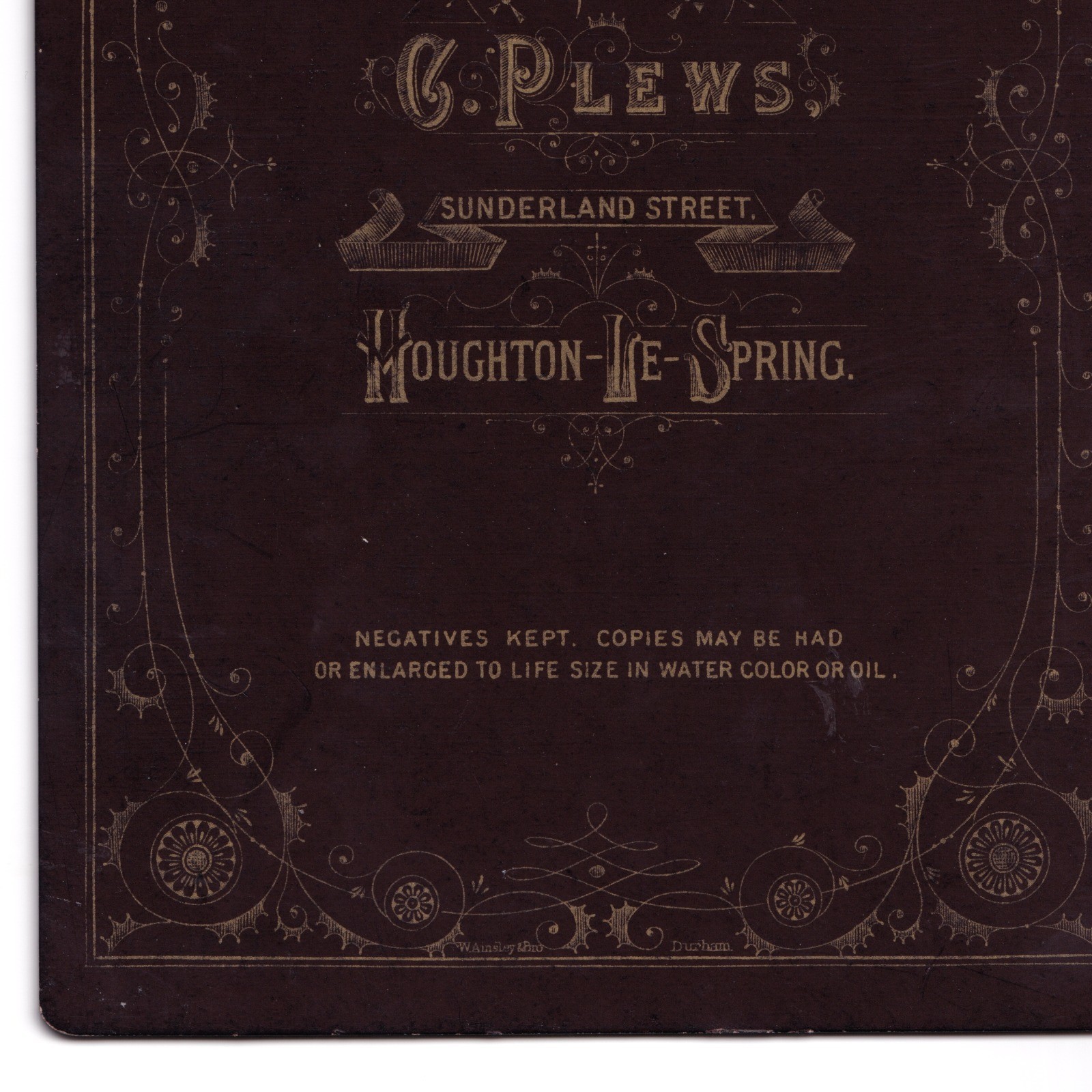 Cabinet Card: Cabinet Card: Older Woman Seated. C. Plews Card, Houghton Le Spring.: catalogue image 18