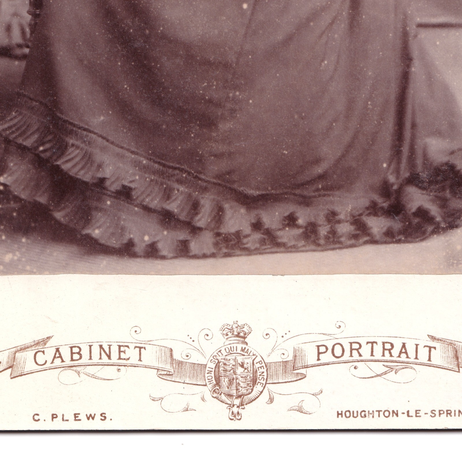 Cabinet Card: Cabinet Card: Older Woman Seated. C. Plews Card, Houghton Le Spring.: catalogue image 8