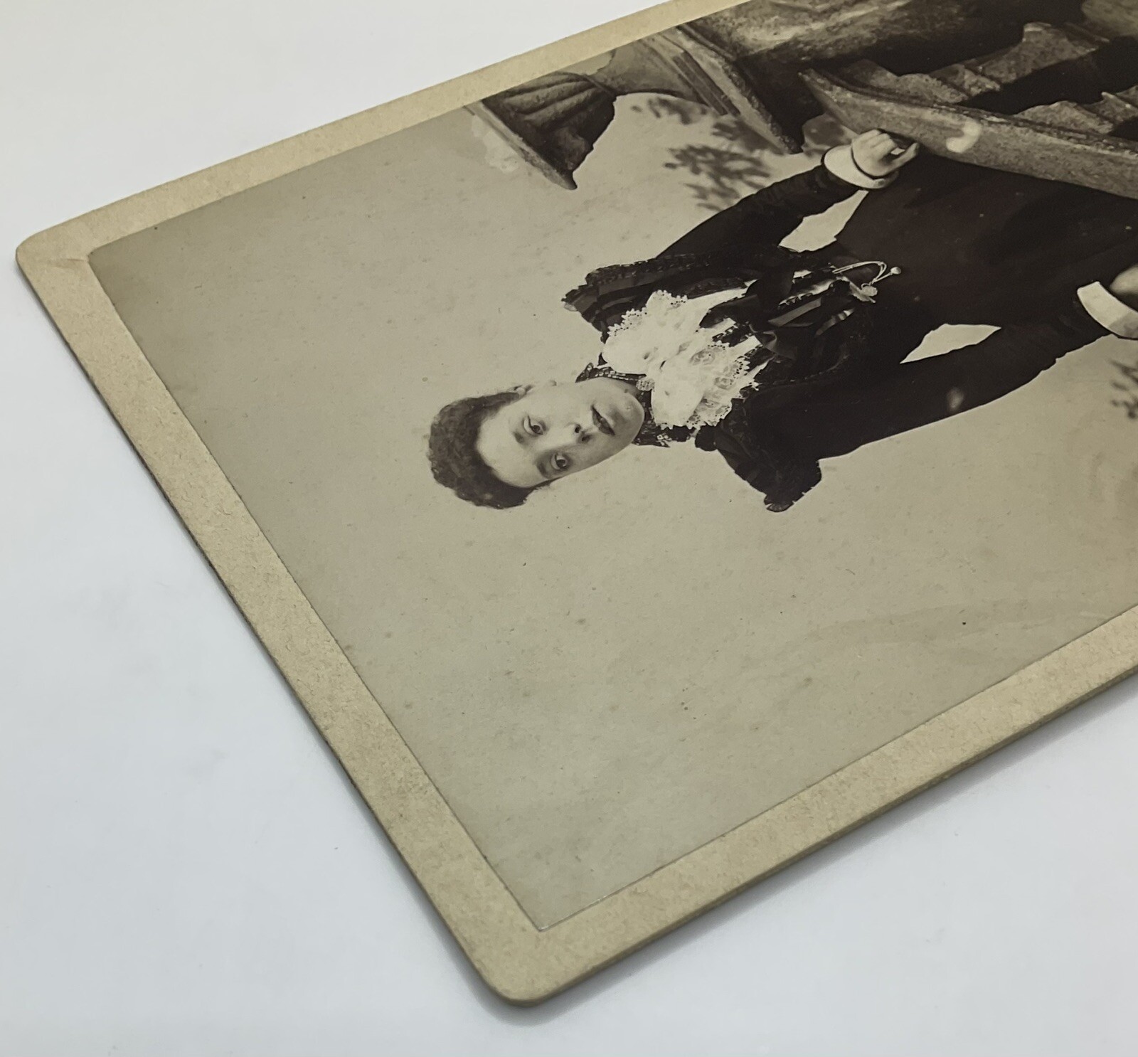 Cabinet Card: Cabinet Card: Photograph, Woman, possibly of Ethnic Origin, in Elegant Attire.: catalogue image 5