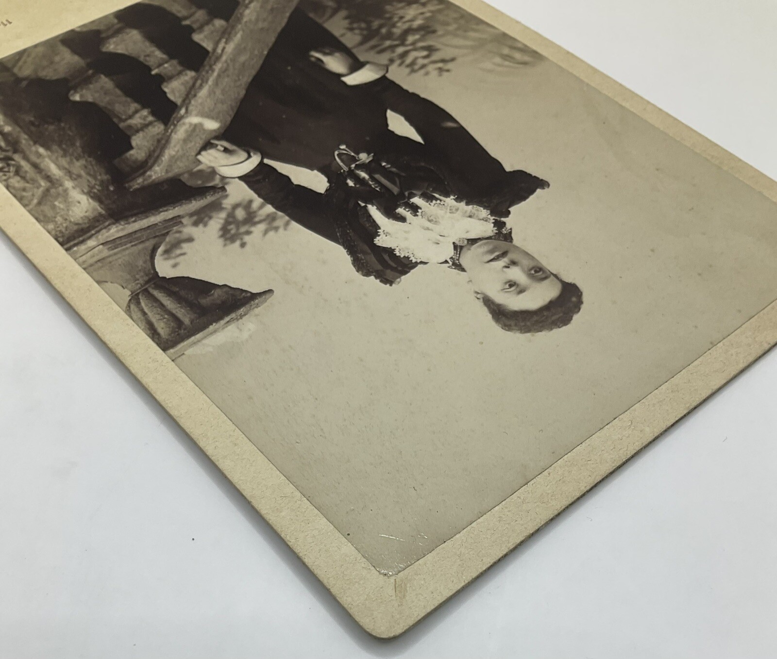 Cabinet Card: Cabinet Card: Photograph, Woman, possibly of Ethnic Origin, in Elegant Attire.: catalogue image 6