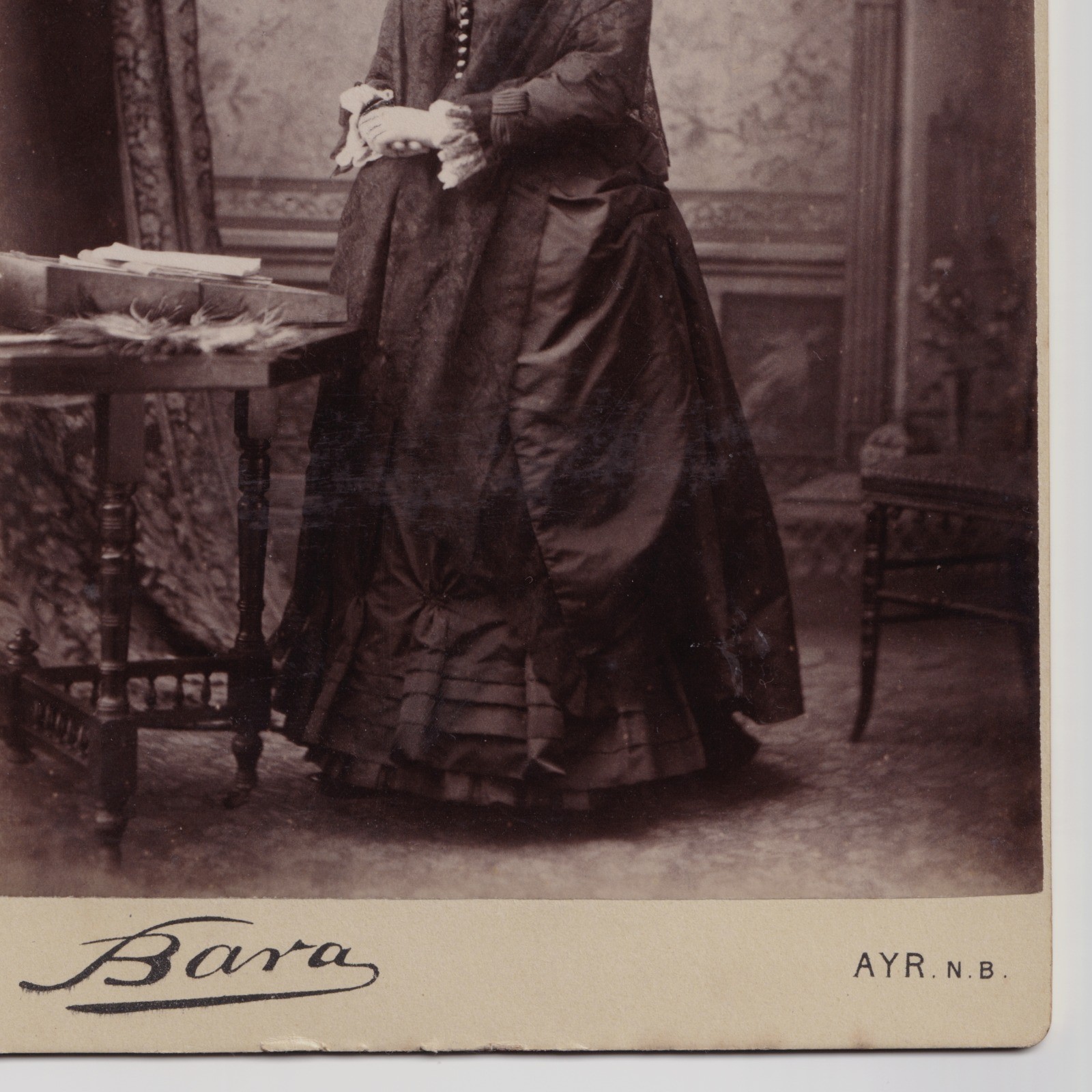 Cabinet Card: Cabinet Card Possibly Sarah Briggs, Wakefield Connection. Bara, AYR. N.B Card: Briggs: catalogue image 9