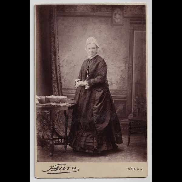 Cabinet Card: Cabinet Card Possibly Sarah Briggs, Wakefield Connection. Bara, AYR. N.B Card: Briggs: catalogue image 1