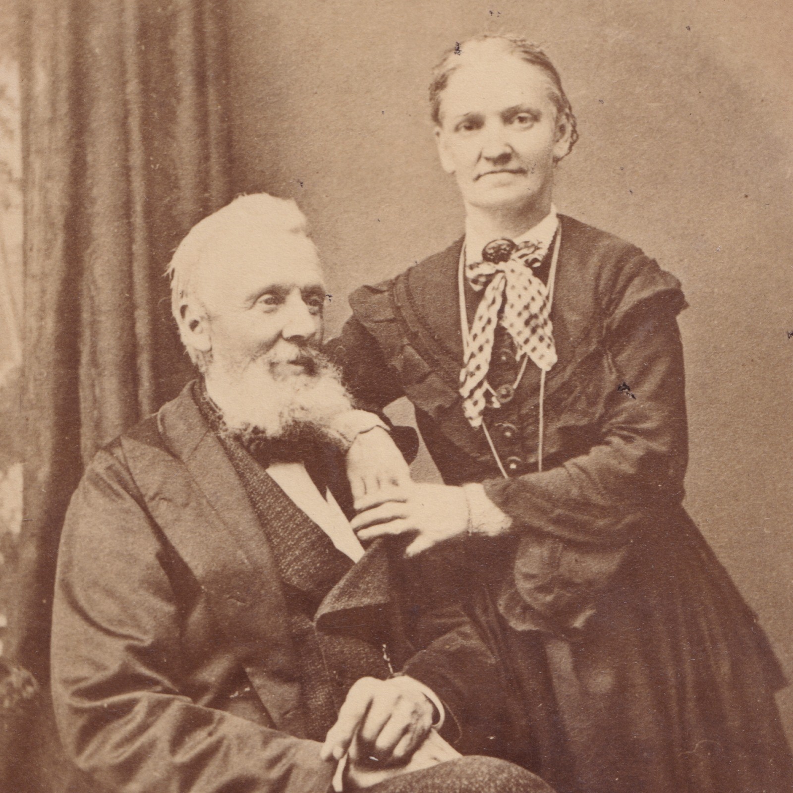 Cabinet Card: Cabinet Card, R.B. Berry & Co, Mosesgate, Nr. Bolton. Older Man and Woman.: catalogue image 4