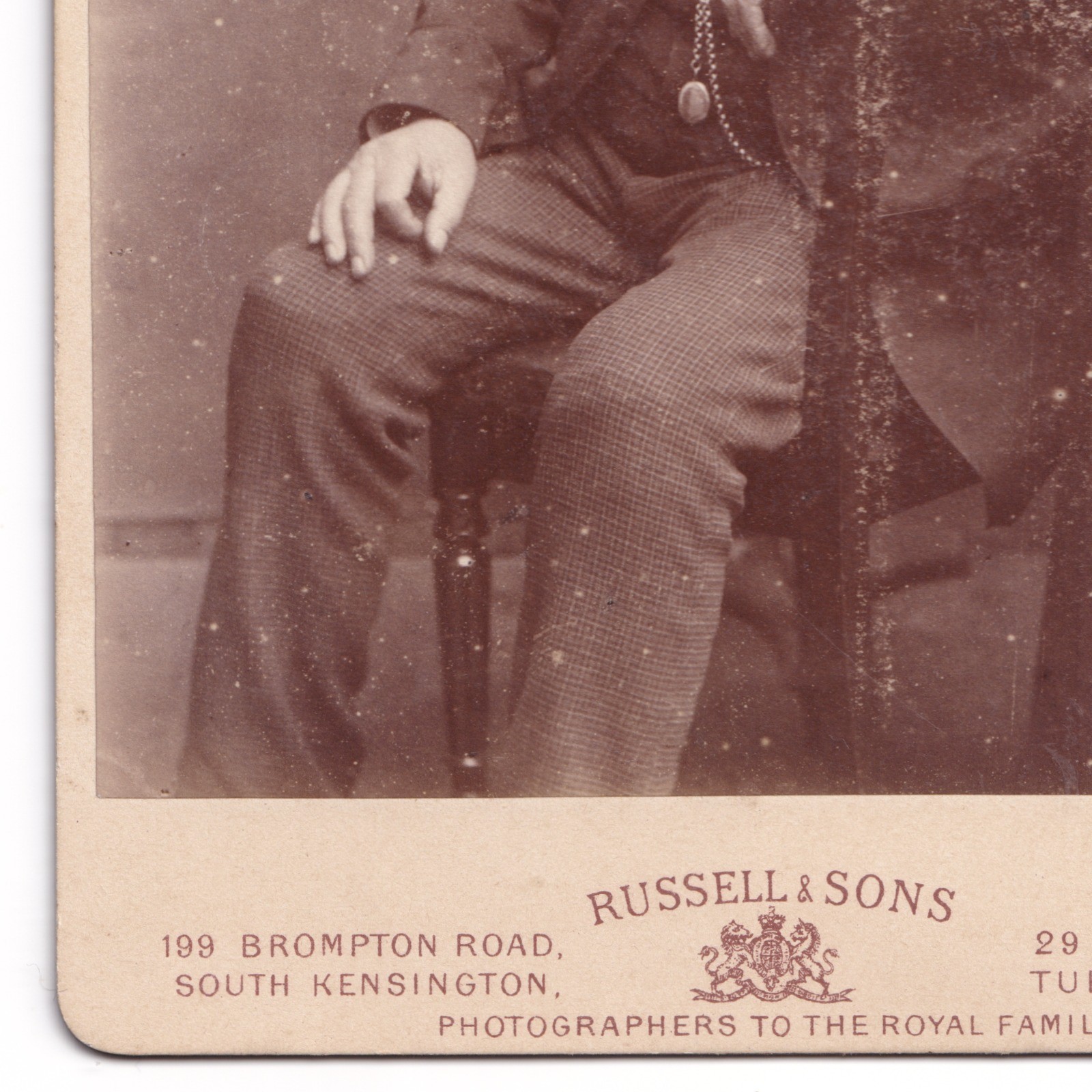 Cabinet Card: Cabinet Card: Seated Man with Beard. Russell & Sons.: catalogue image 9