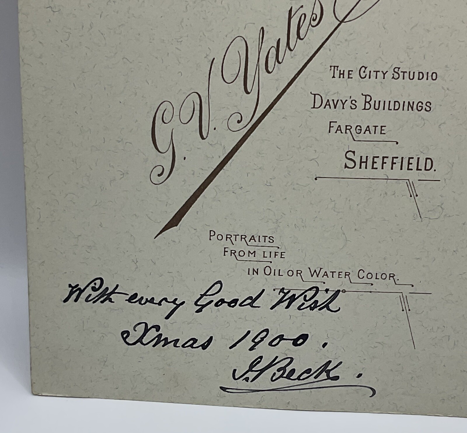 Cabinet Card: Cabinet Card Sheffield Interest, Suited Man with Beard, Possibly an ISSAC BECK.: catalogue image 3