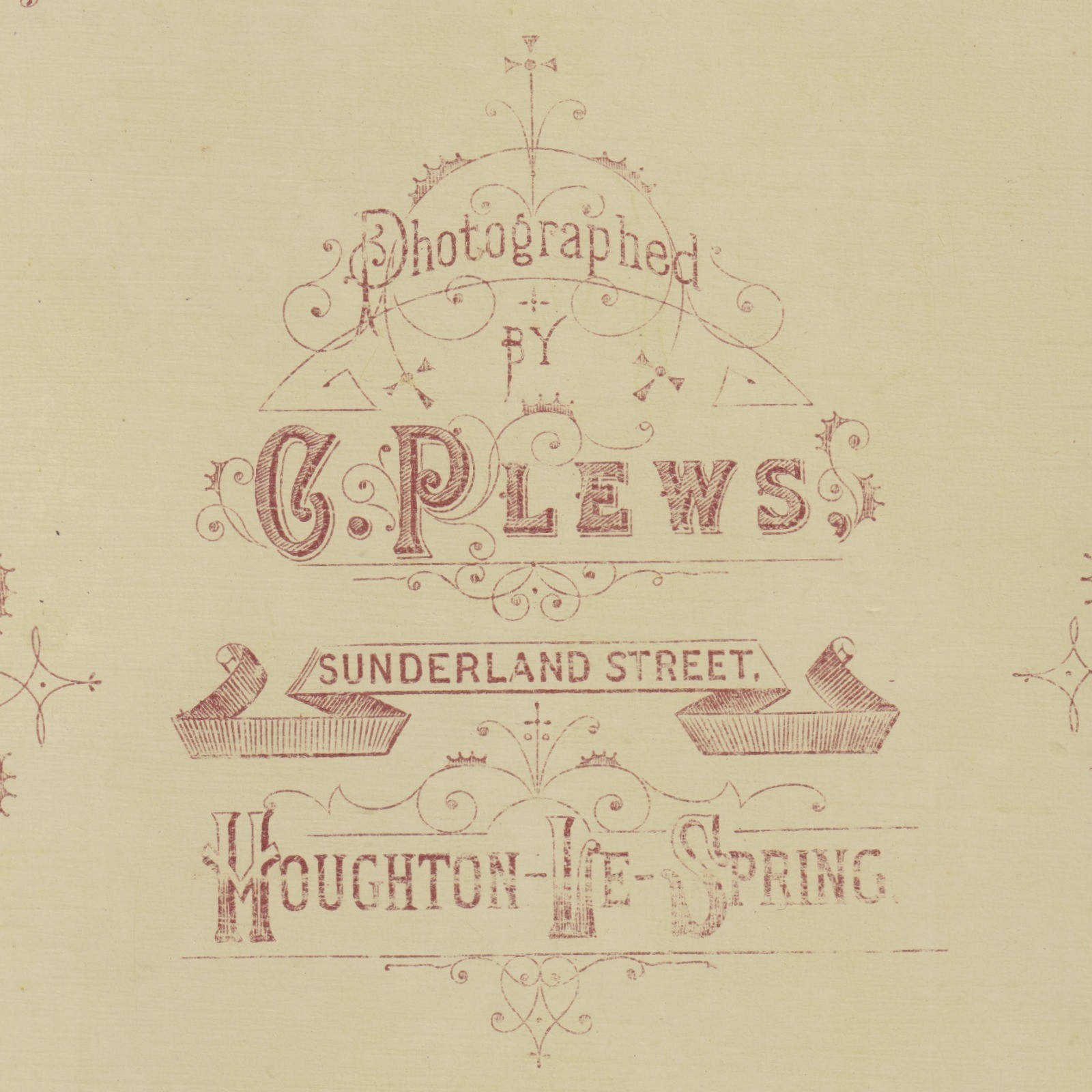 Cabinet Card: Cabinet Card: Theatrical Group Scene. C. Plews Card, Houghton Le Spring.: catalogue image 21