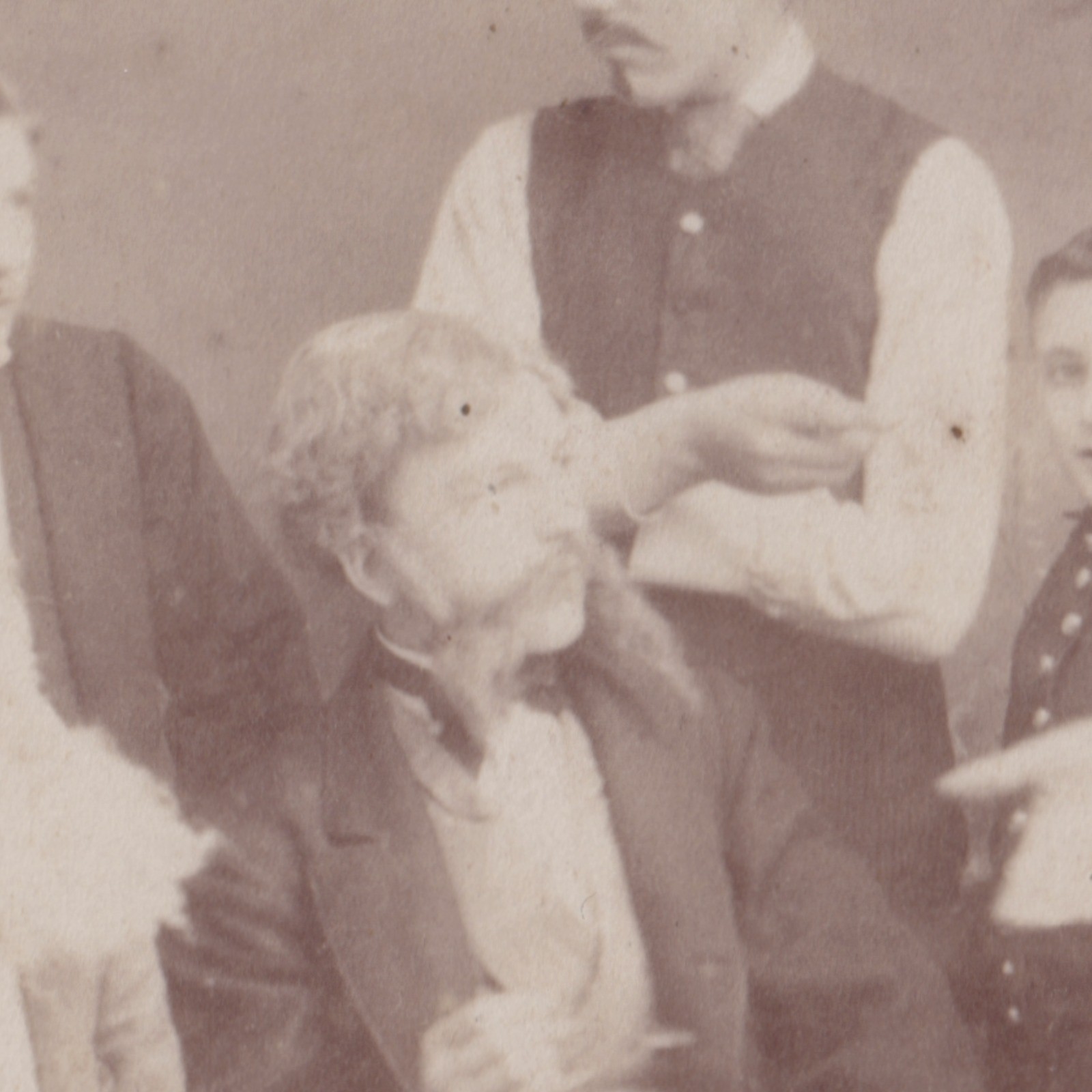 Cabinet Card: Cabinet Card: Theatrical Group Scene. C. Plews Card, Houghton Le Spring.: catalogue image 6