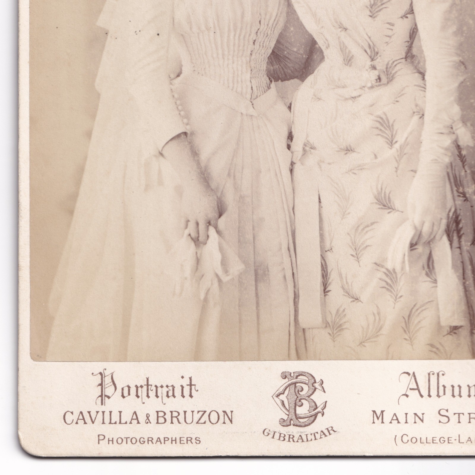Cabinet Card: Cabinet Card: Two Women, Possibly Related. Cavilla & Bruzon Card, Gibraltar: catalogue image 9