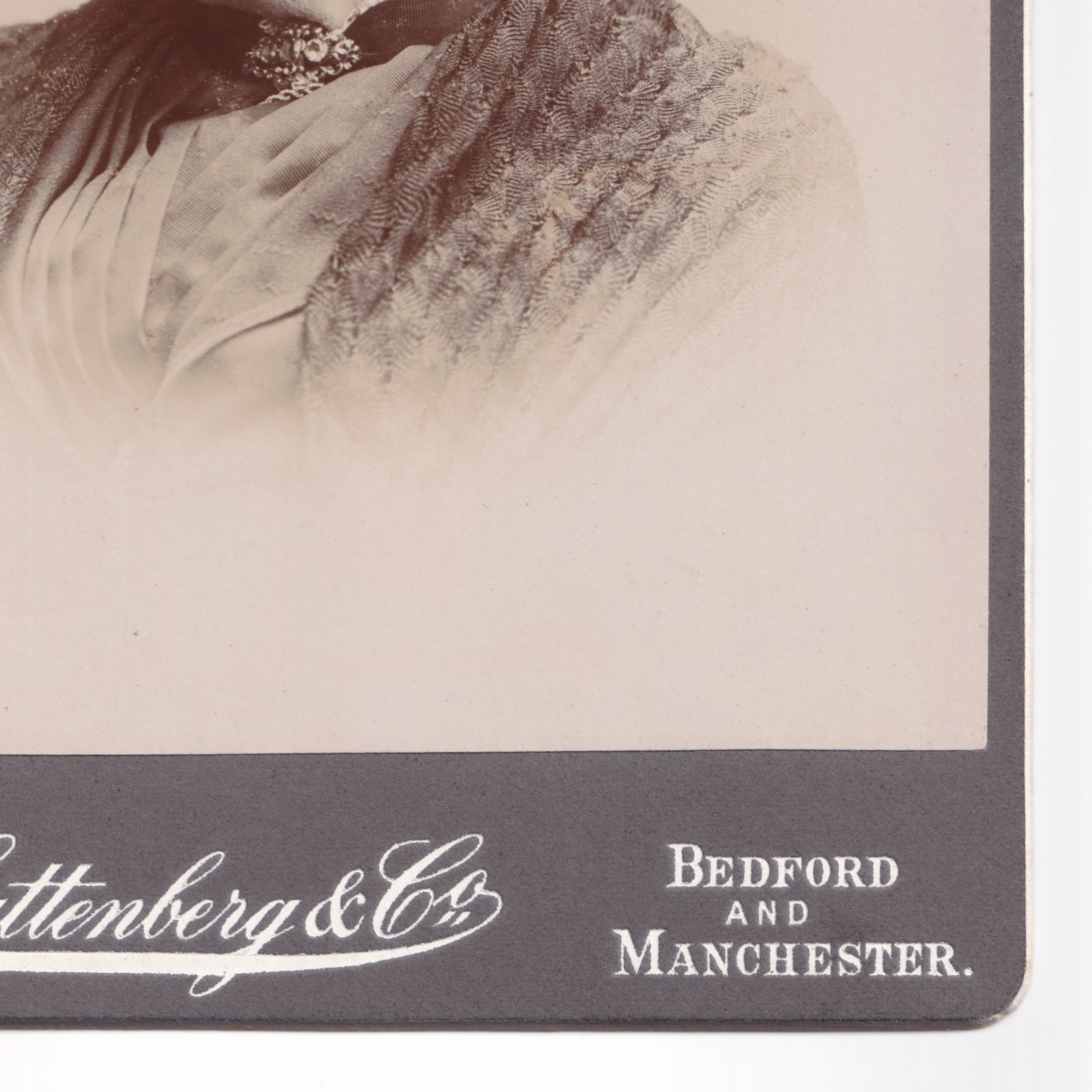 Cabinet Card: Cabinet Card: W. Guttenberg & Co., Bedford and Manchester, Older Woman.: catalogue image 8