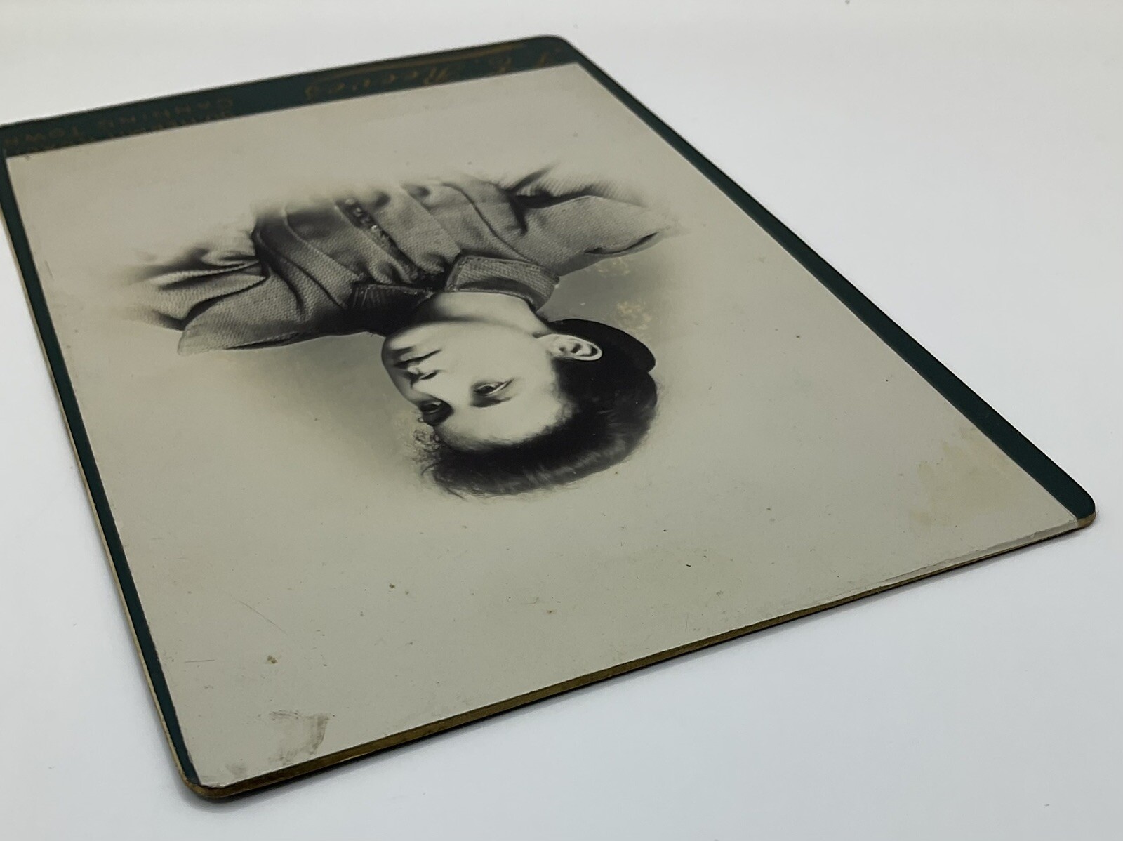 Cabinet Card: Cabinet Card: Woman with Quiff Updo Styled Hair, REEVES, Canning Town.: catalogue image 2