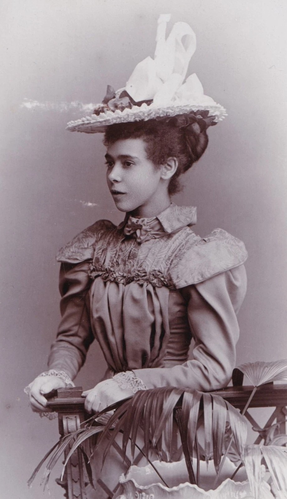 CDV: CDV: Beautifully Dressed Young Female, Hat, Gloves etc. Walter Baker, Birmingham: catalogue image 3