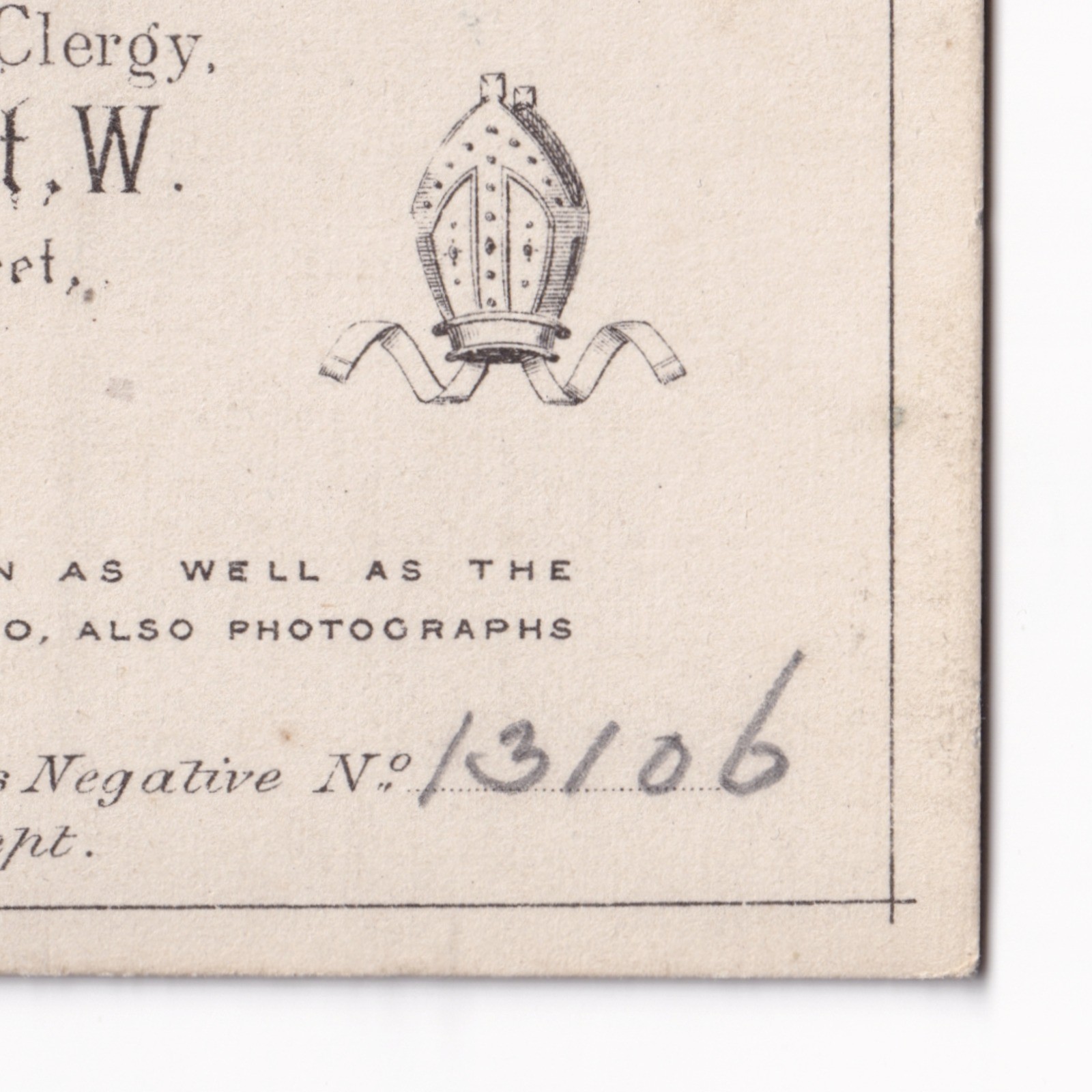 CDV: CDV, Clergyman or Religious Man with Woman. Samuel A. Walker Card. London. 13106: catalogue image 15