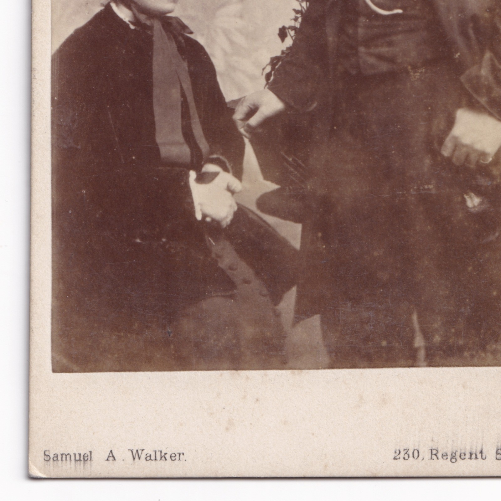 CDV: CDV, Clergyman or Religious Man with Woman. Samuel A. Walker Card. London. 13106: catalogue image 8