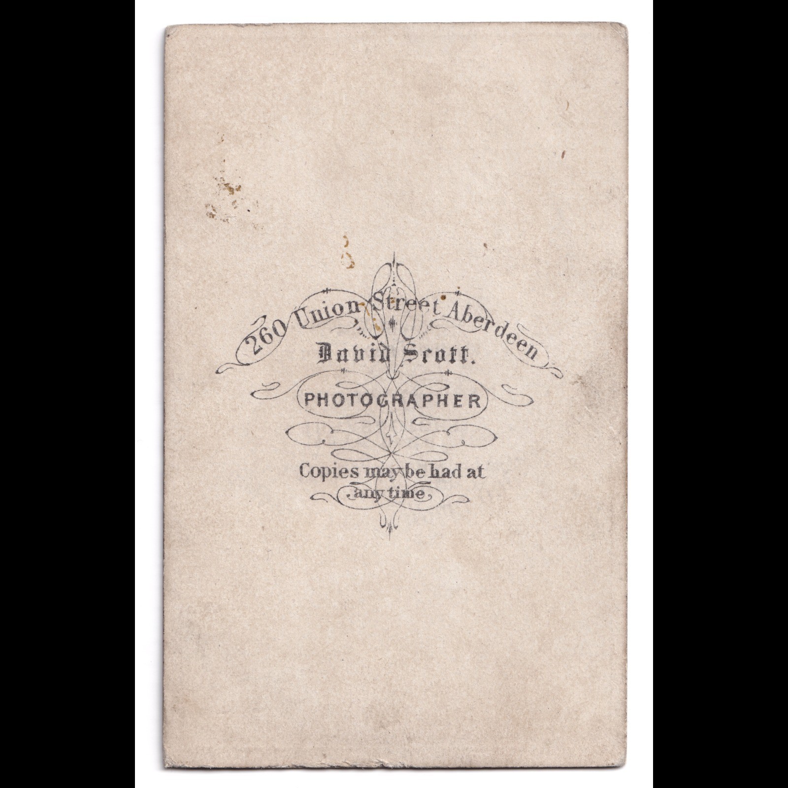 CDV: CDV: David Scott Card, Aberdeen. Woman in Full Dress.: catalogue image 11