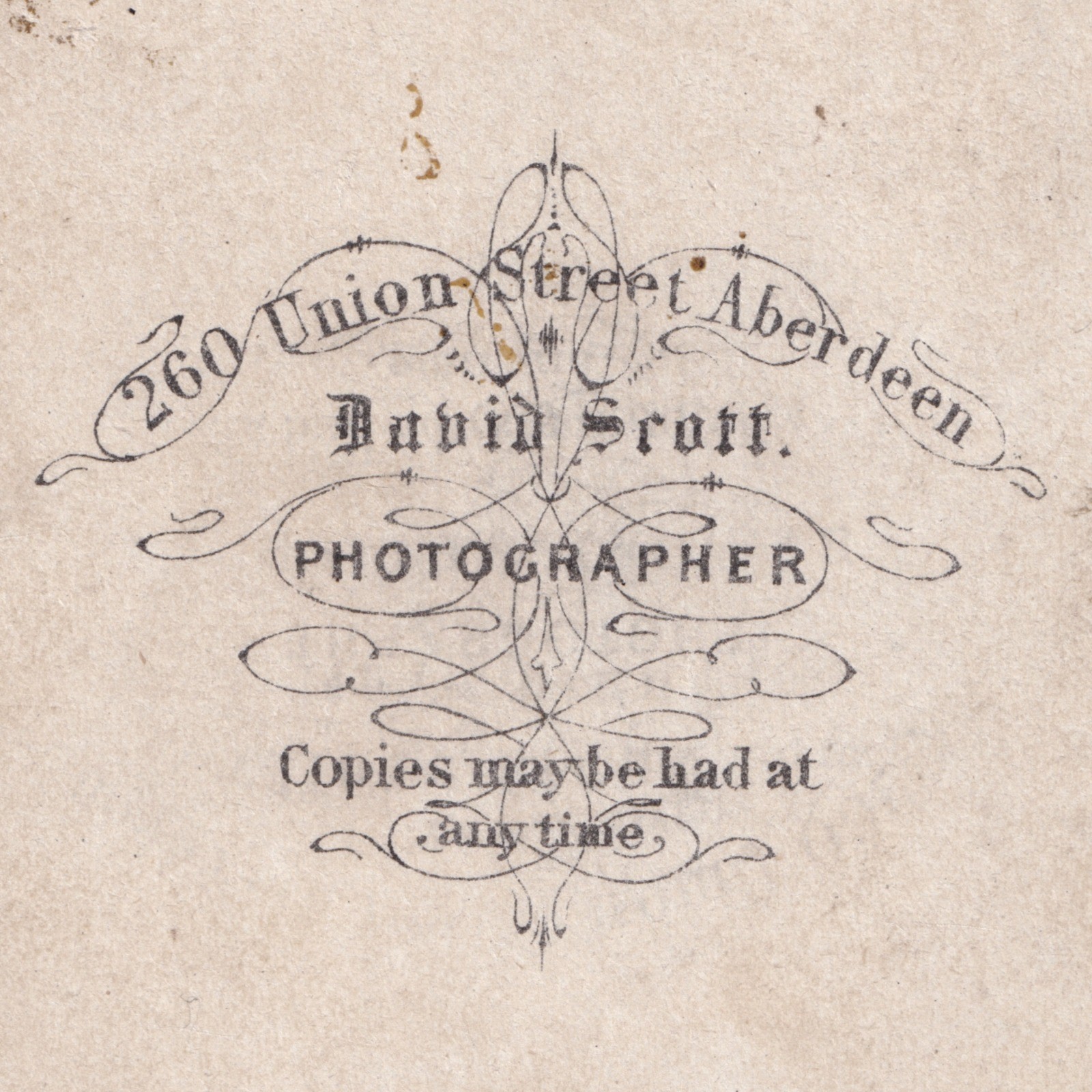 CDV: CDV: David Scott Card, Aberdeen. Woman in Full Dress.: catalogue image 16