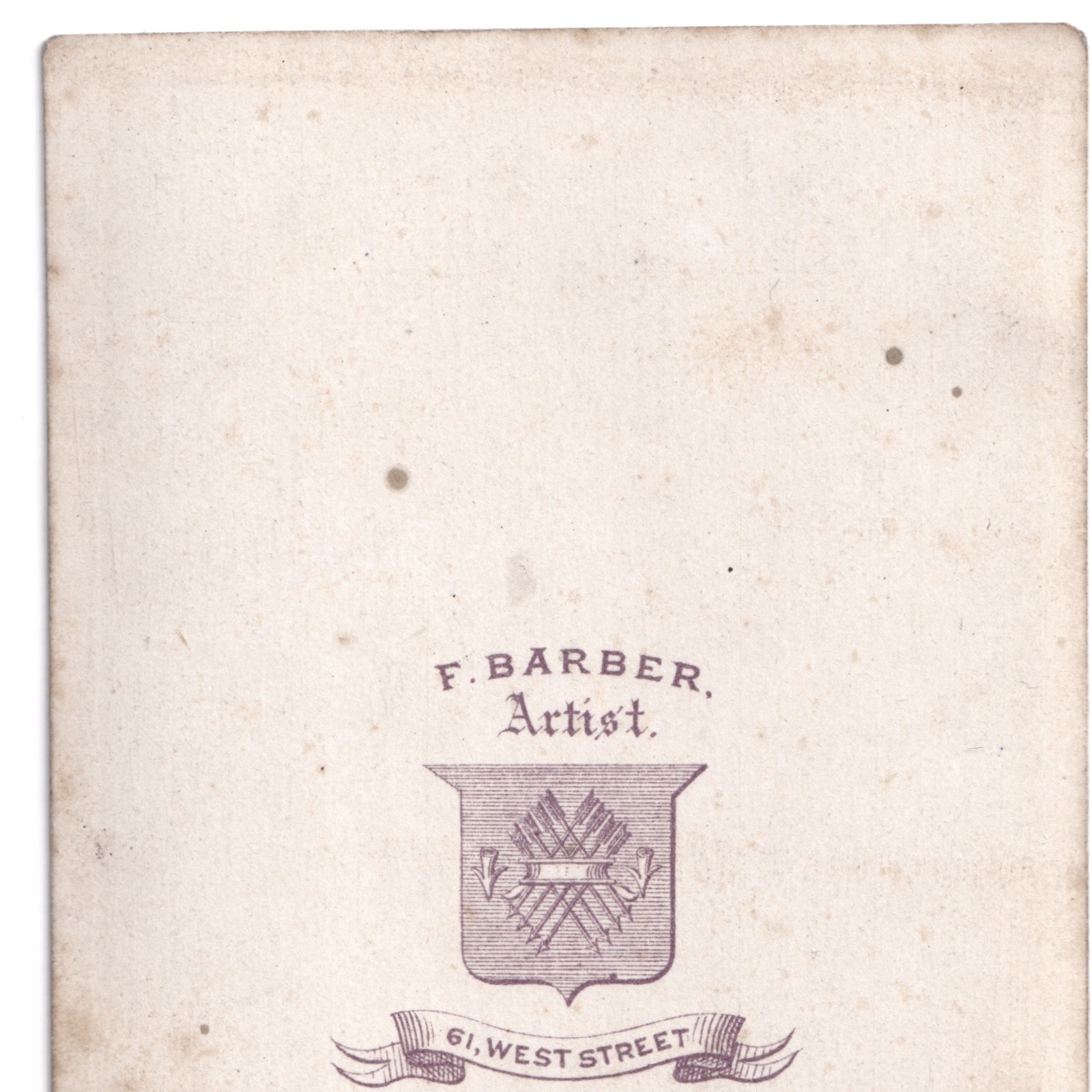 CDV: CDV: F. Barber, Sheffield Card. Bearded Man Stood Beside Ornate Desk.: catalogue image 12