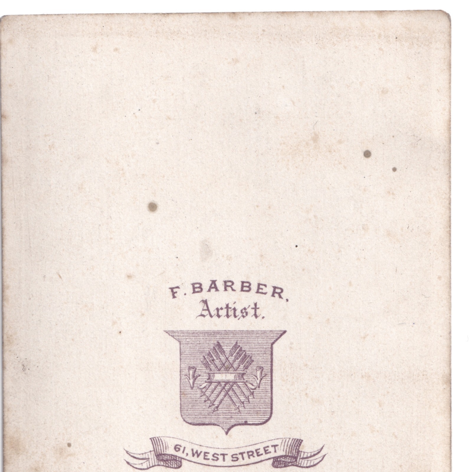 CDV: CDV: F. Barber, Sheffield Card. Bearded Man Stood Beside Ornate Desk.: catalogue image 13