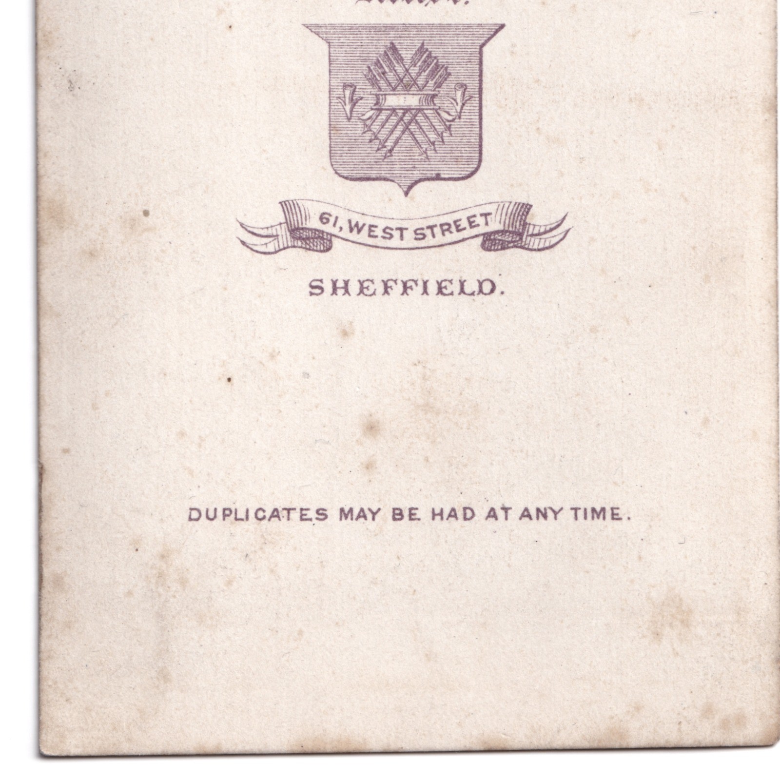 CDV: CDV: F. Barber, Sheffield Card. Bearded Man Stood Beside Ornate Desk.: catalogue image 15