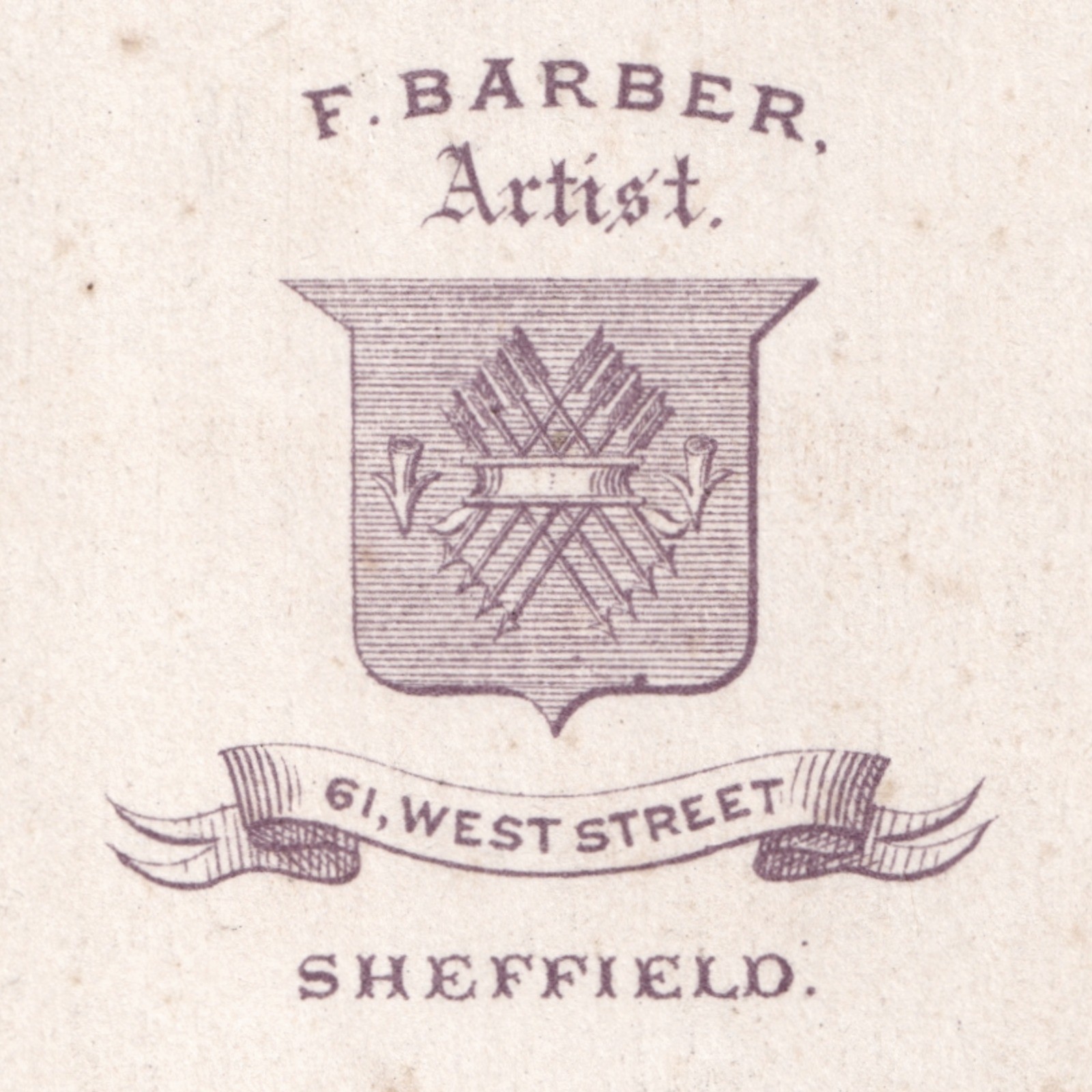 CDV: CDV: F. Barber, Sheffield Card. Bearded Man Stood Beside Ornate Desk.: catalogue image 16