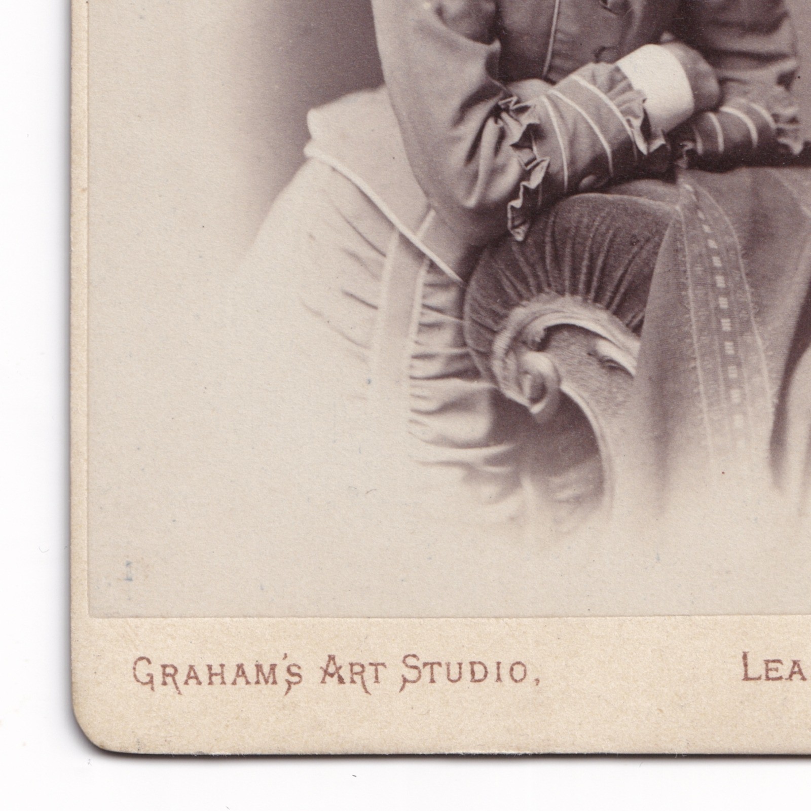 CDV: CDV: Graham's Art Studio Card, Leamington. Smiling Young Girl.: catalogue image 7