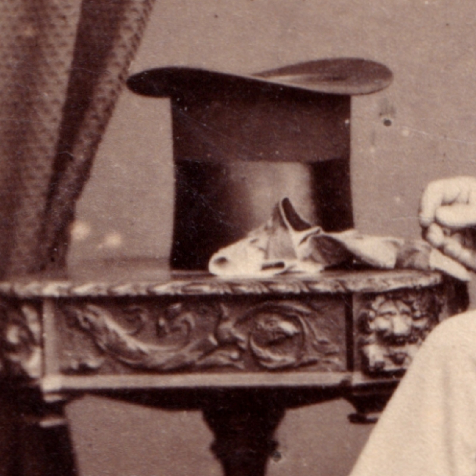 CDV: CDV, H. Lenthall Card, London. Man Seated on Ornate Chair Next to Table.: catalogue image 10