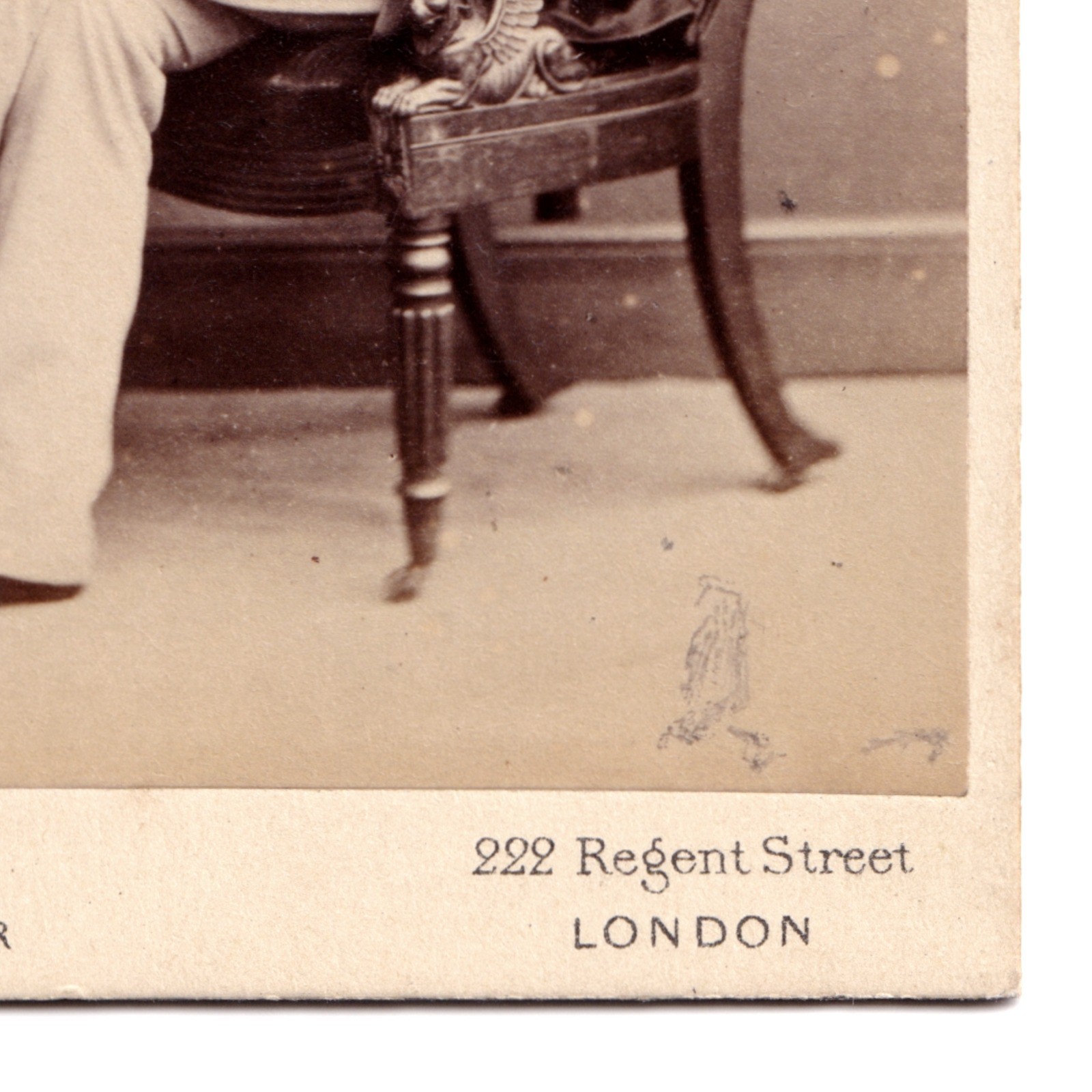 CDV: CDV, H. Lenthall Card, London. Man Seated on Ornate Chair Next to Table.: catalogue image 13