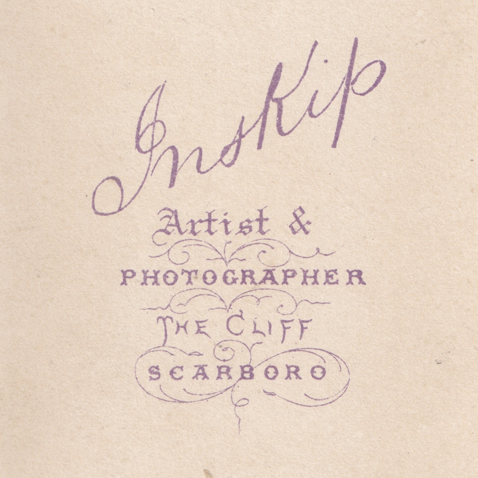 CDV: CDV: Inskip Photo, Scarboro. Older Woman with Young Girl.: catalogue image 11