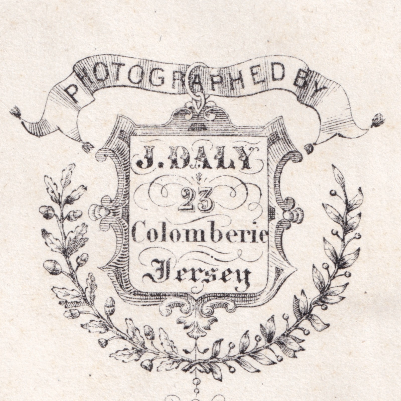 CDV: CDV, J. Daly, Jersey Card. Formal Group Portrait, 5 Men.: catalogue image 7
