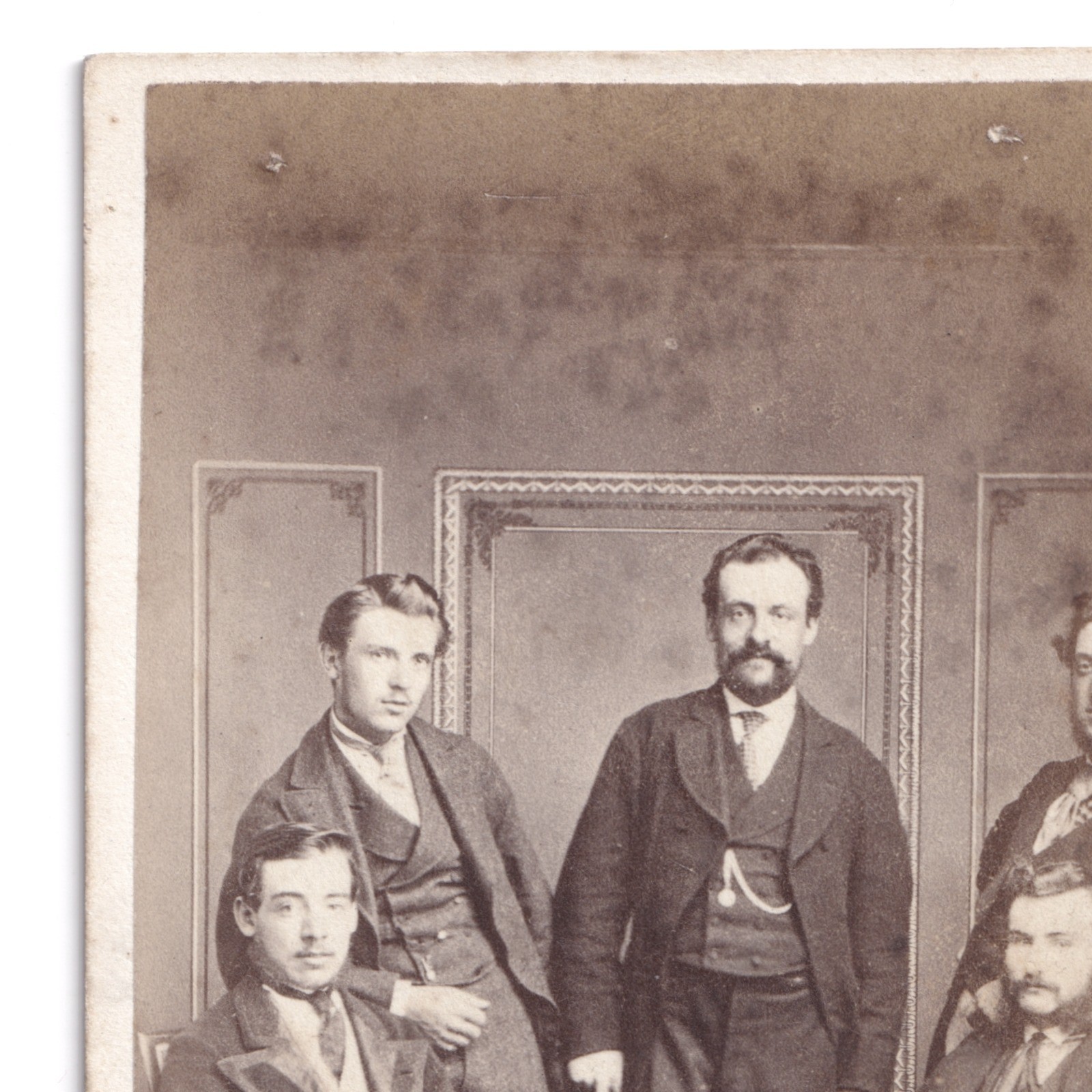 CDV: CDV, J. Daly, Jersey Card. Formal Group Portrait, 5 Men.: catalogue image 8