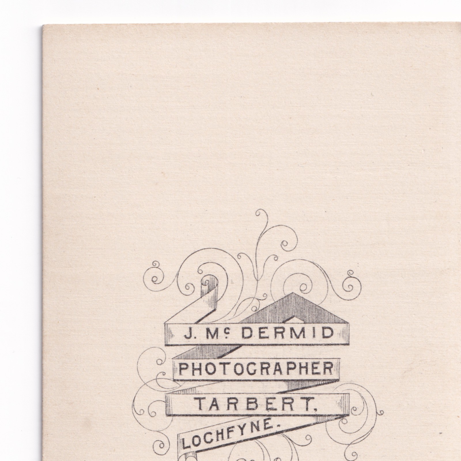 CDV: CDV: J. McDermid Card, Tarbert, Loch Fyne. Young Man, Smartly Dressed.: catalogue image 10