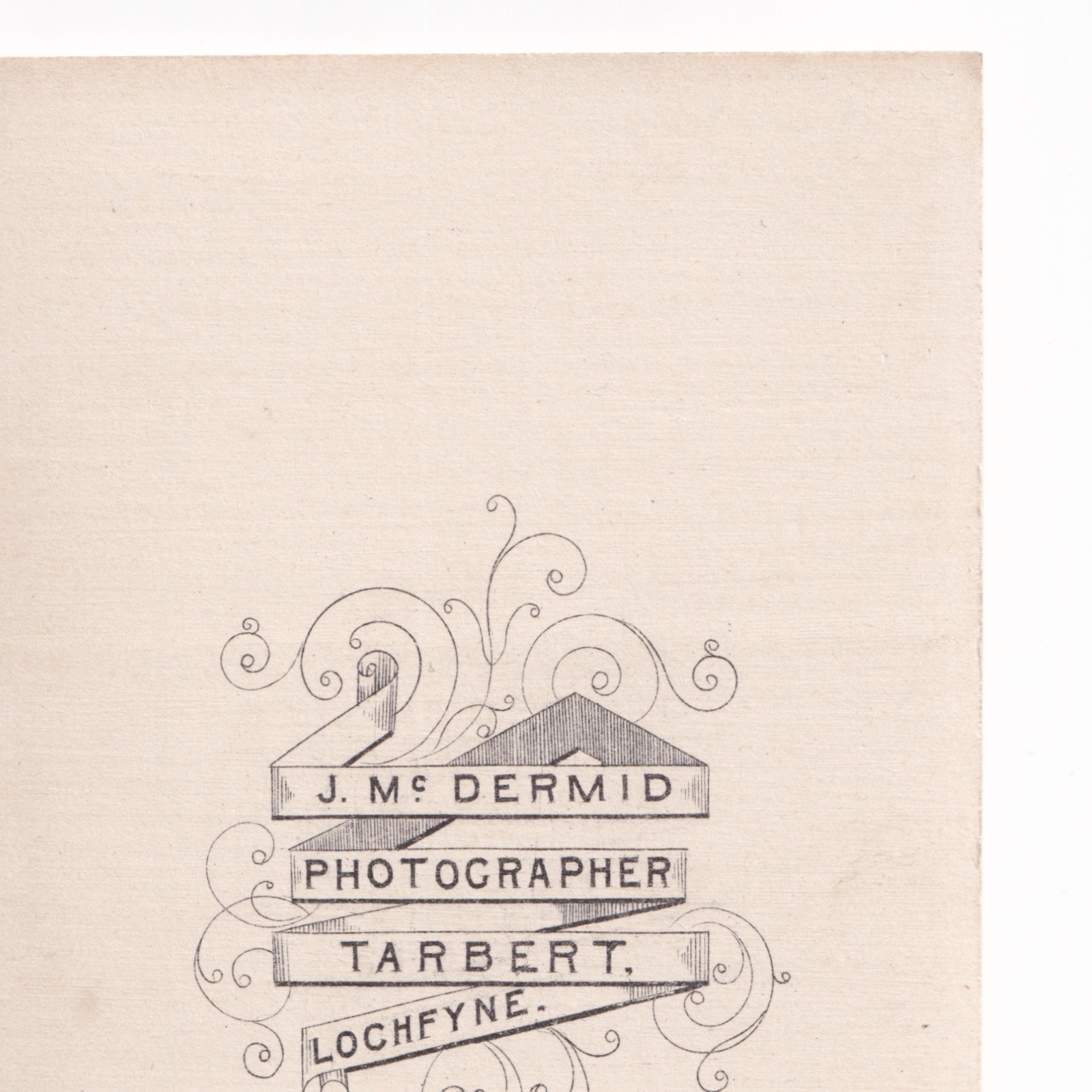 CDV: CDV: J. McDermid Card, Tarbert, Loch Fyne. Young Man, Smartly Dressed.: catalogue image 11