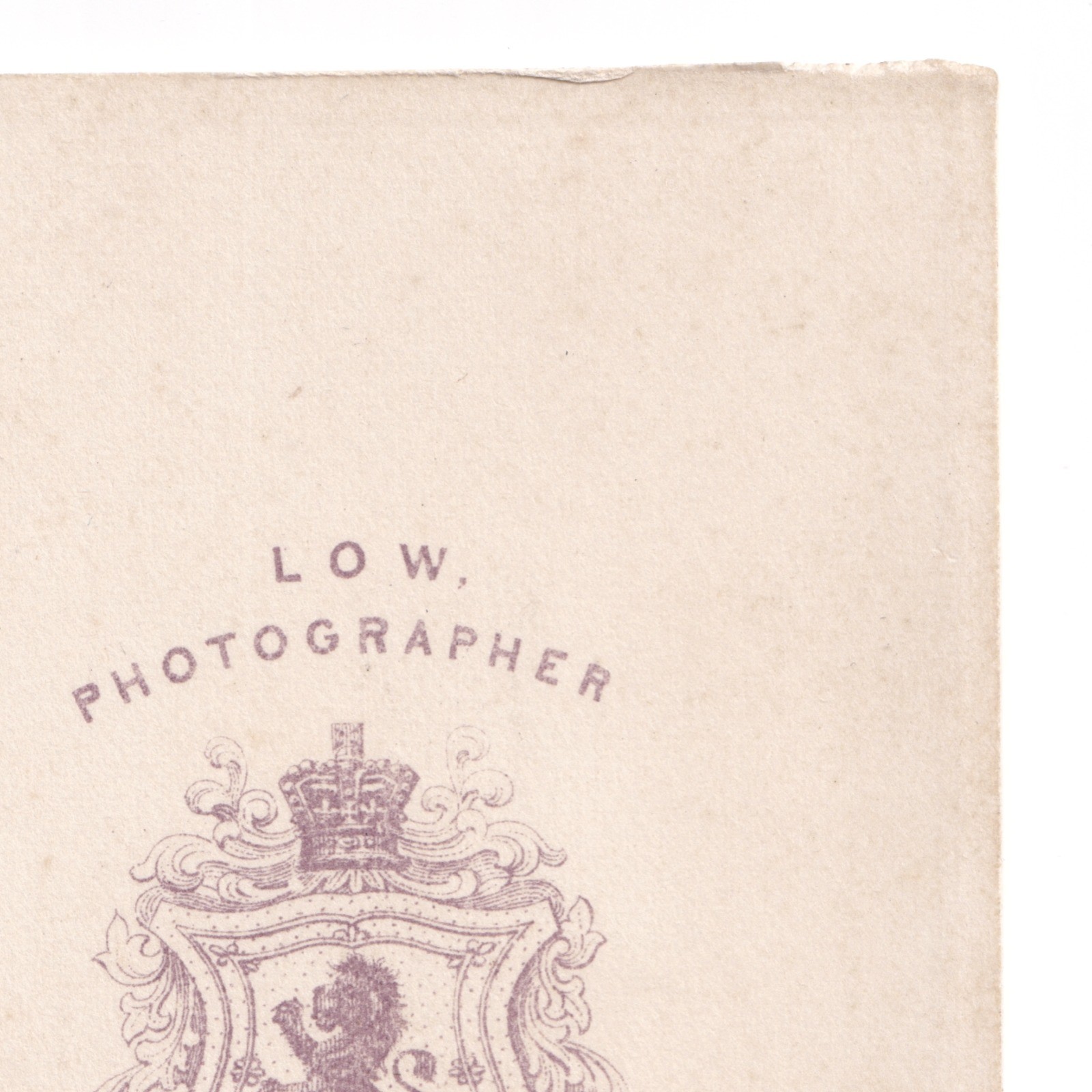 CDV: CDV: Low, Photographer, Glasgow. Young Woman in Dark Dress.: catalogue image 11