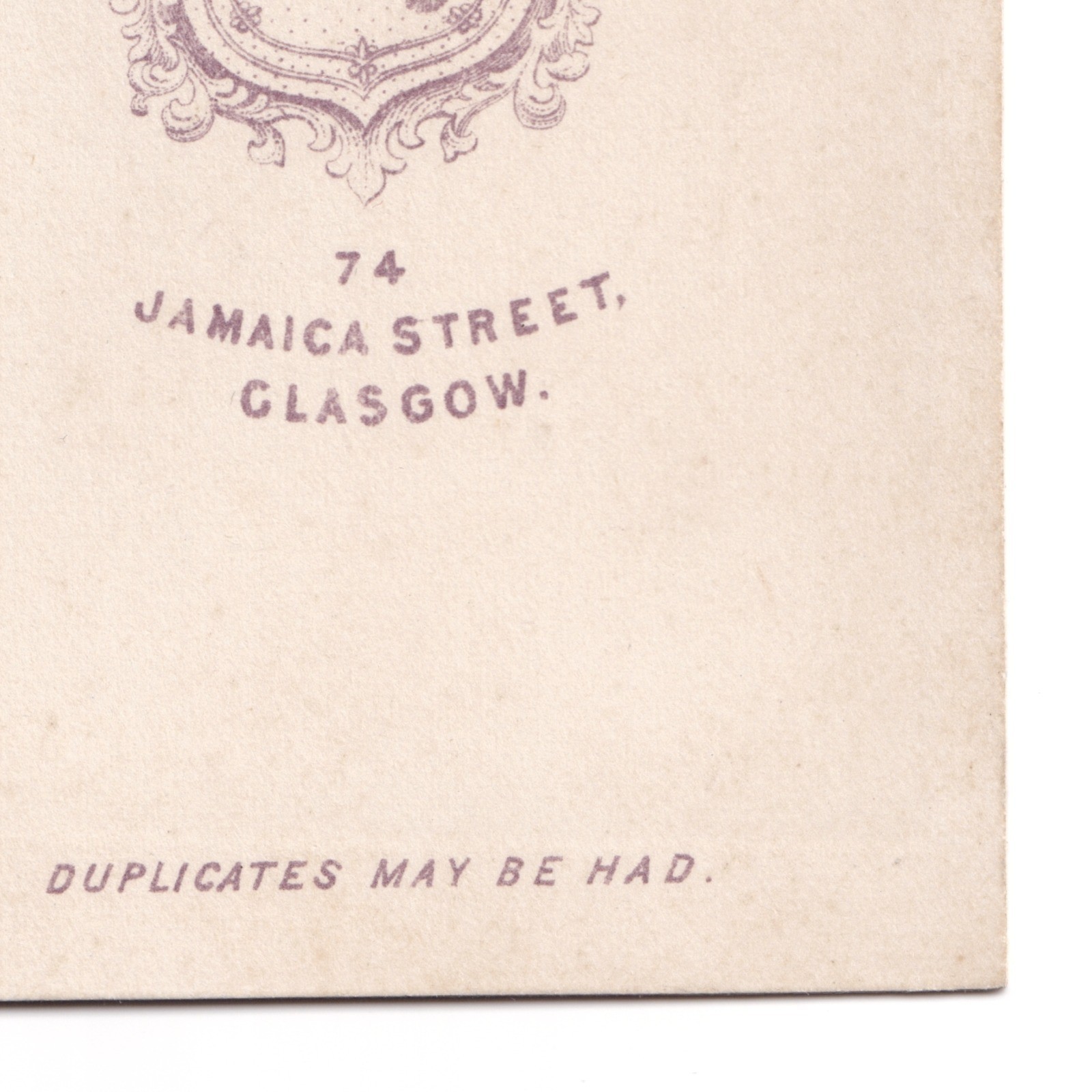 CDV: CDV: Low, Photographer, Glasgow. Young Woman in Dark Dress.: catalogue image 12